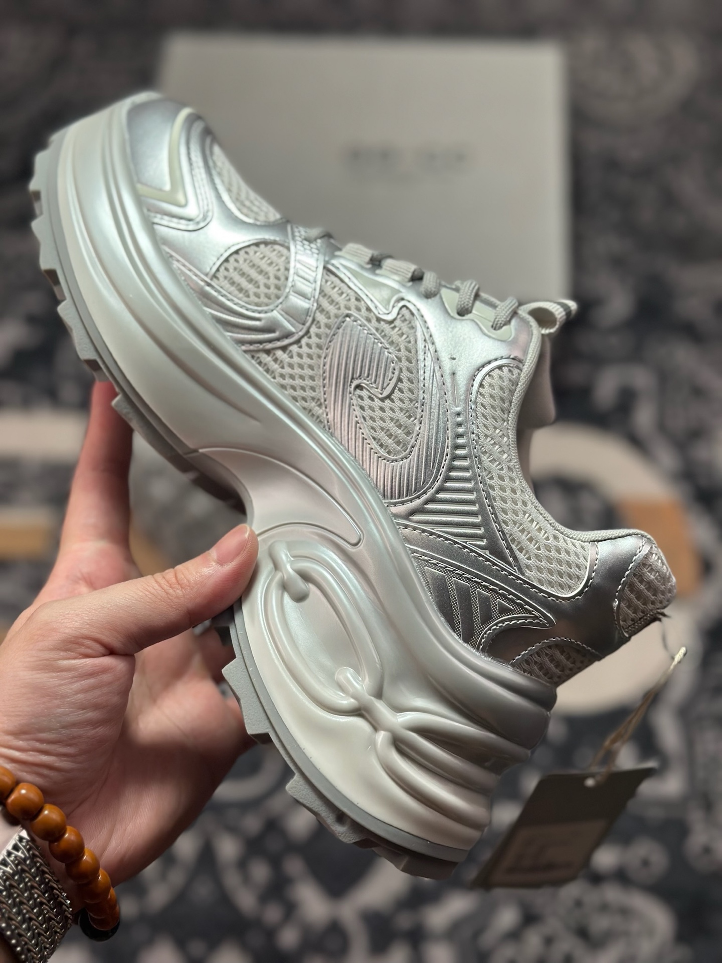 原装级别 新货GG-CC赵露思2025新款厚底增高休闲运动老爹鞋系列 #