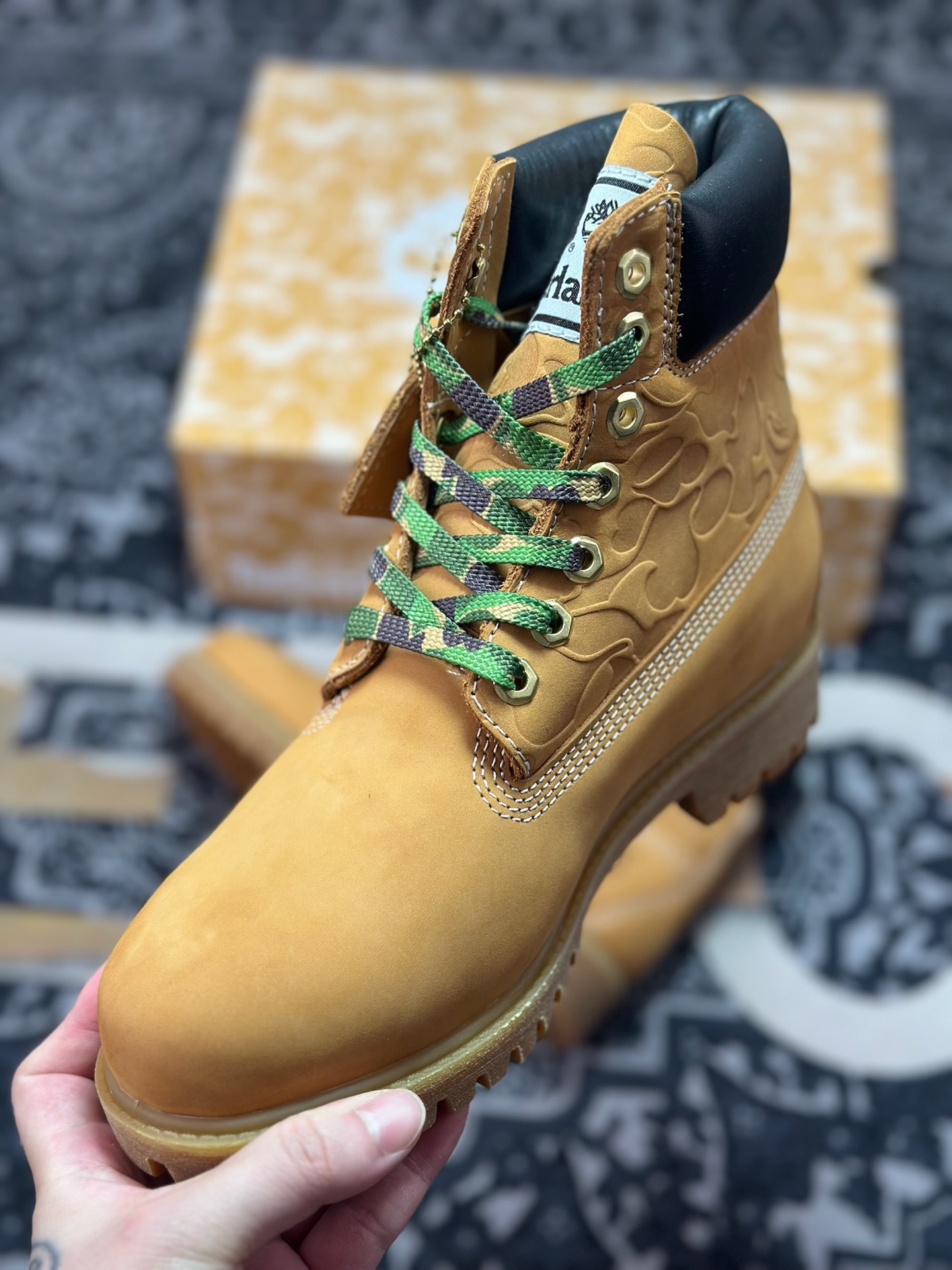 原装级别 新货#原装渠道 联名 Timberland x Bape x Undefeated 添柏岚/天伯伦 猿人头 不败 三方联名限量款卖爆了的经典联名款