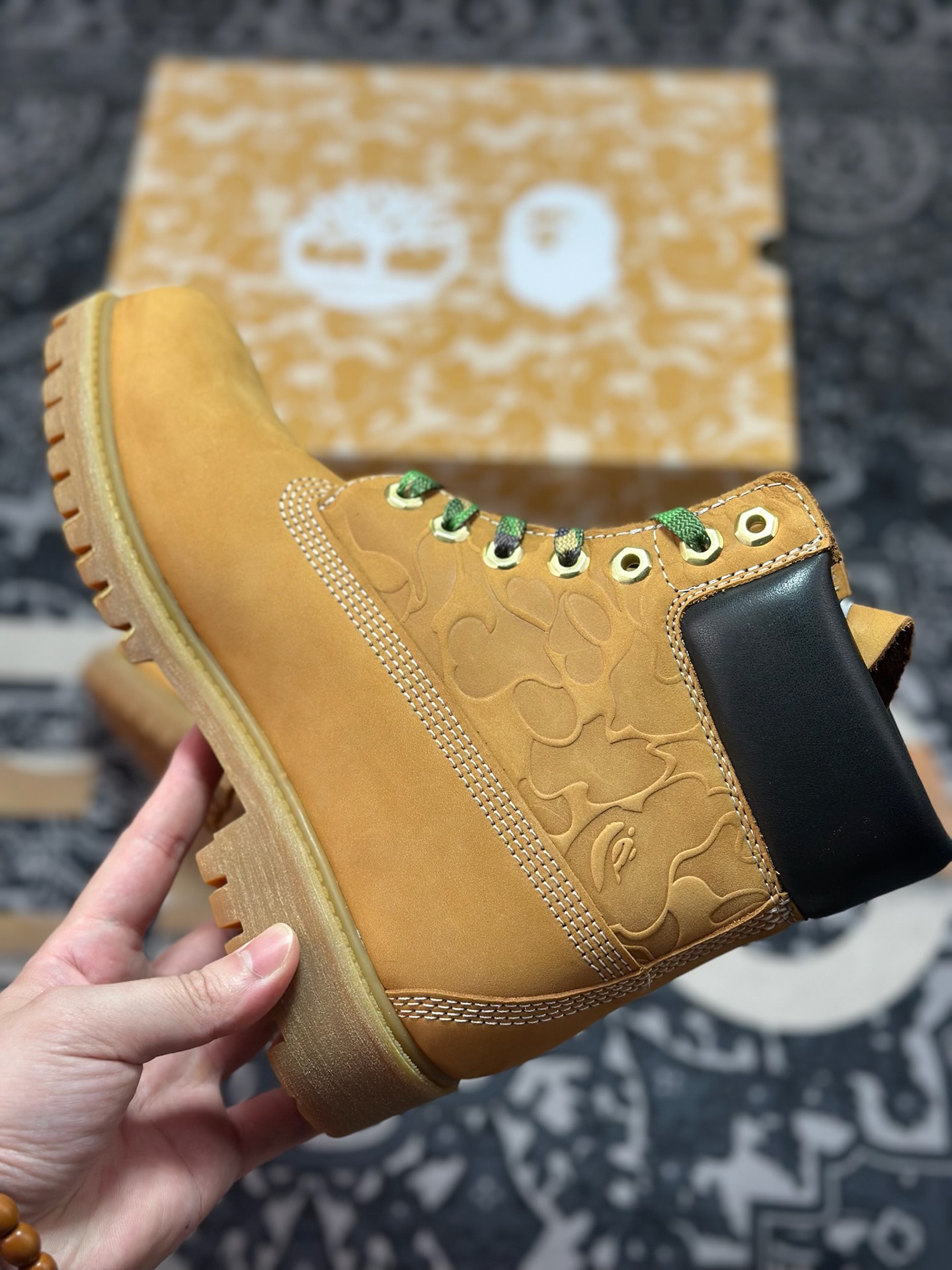 原装级别 新货#原装渠道 联名 Timberland x Bape x Undefeated 添柏岚/天伯伦 猿人头 不败 三方联名限量款卖爆了的经典联名款