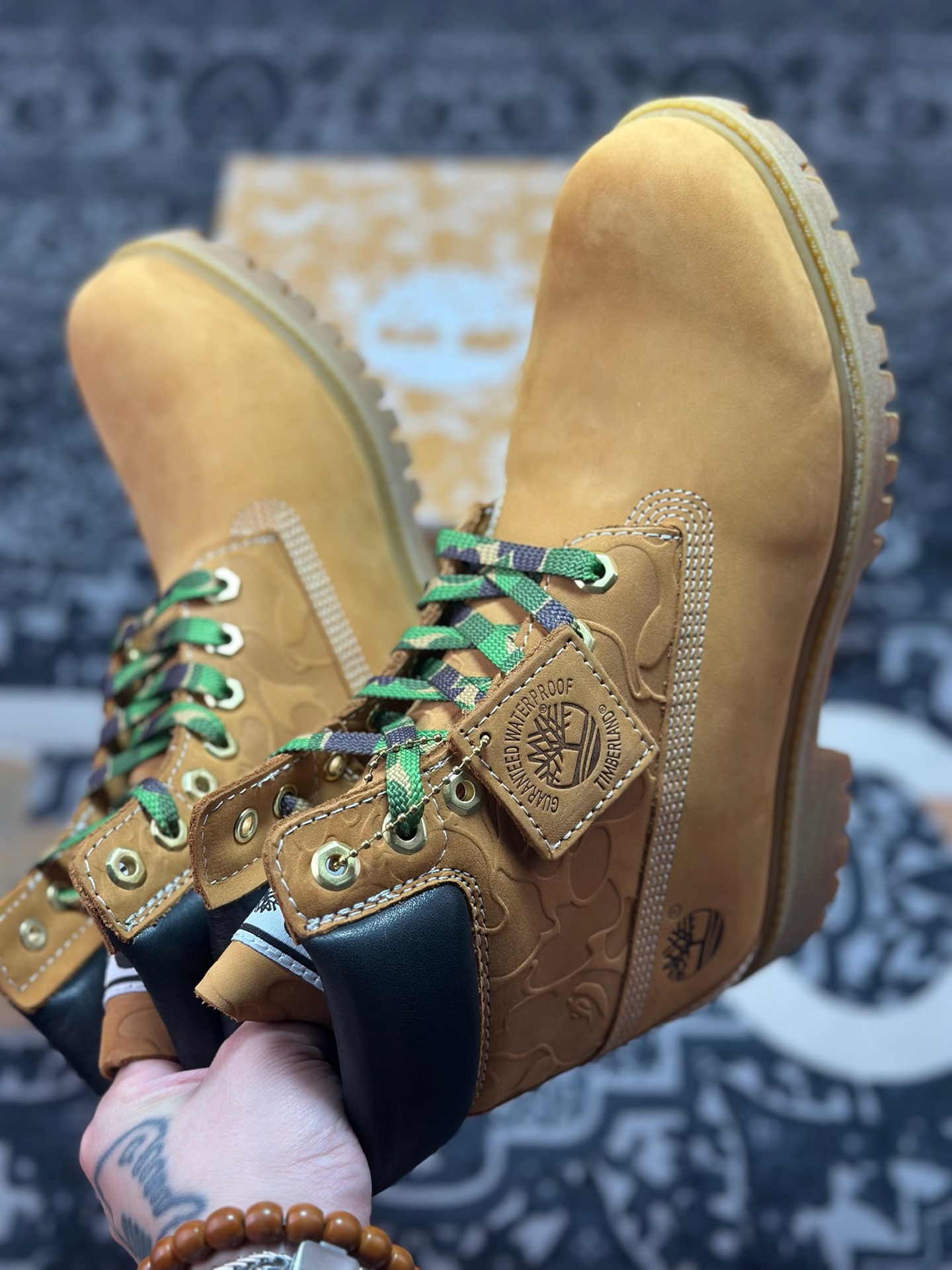 原装级别 新货#原装渠道 联名 Timberland x Bape x Undefeated 添柏岚/天伯伦 猿人头 不败 三方联名限量款卖爆了的经典联名款