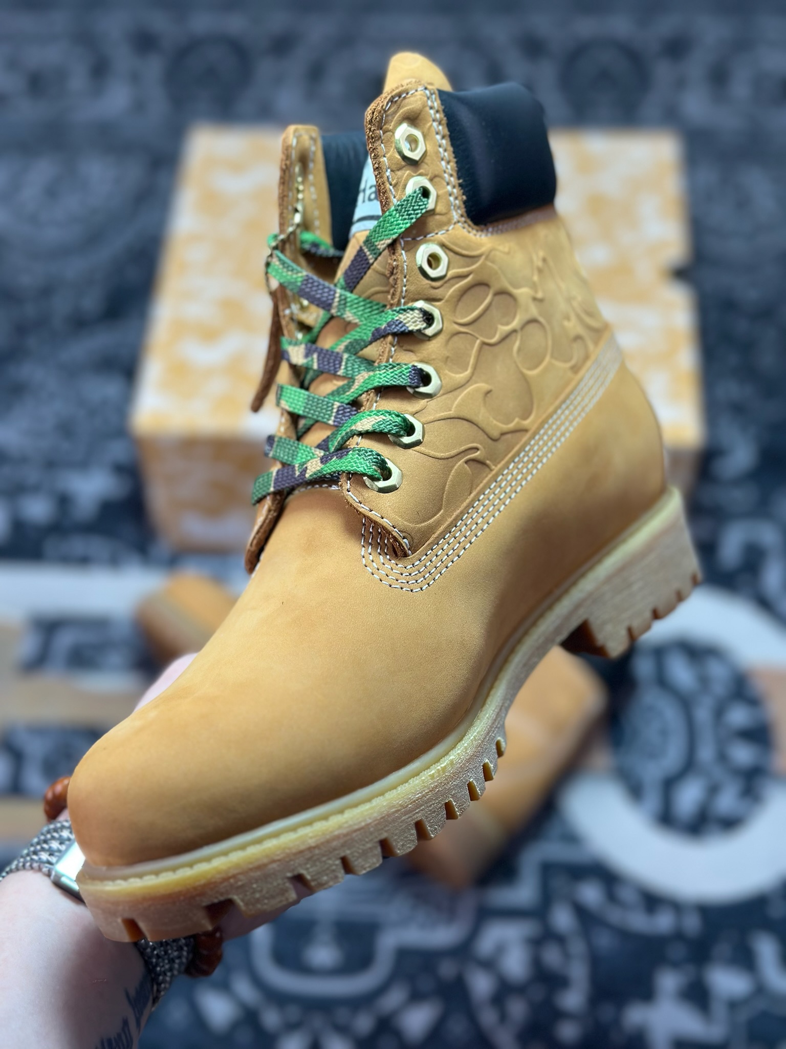 原装级别 新货#原装渠道 联名 Timberland x Bape x Undefeated 添柏岚/天伯伦 猿人头 不败 三方联名限量款卖爆了的经典联名款