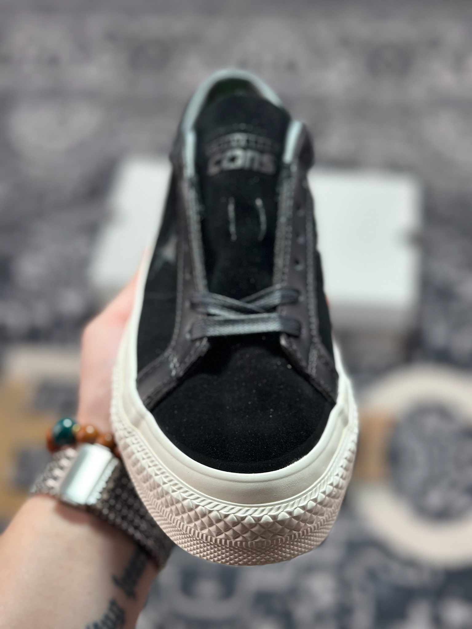 真标 Converse One Star Pro 黑色 匡威 木村复古休闲滑板鞋 149908C
