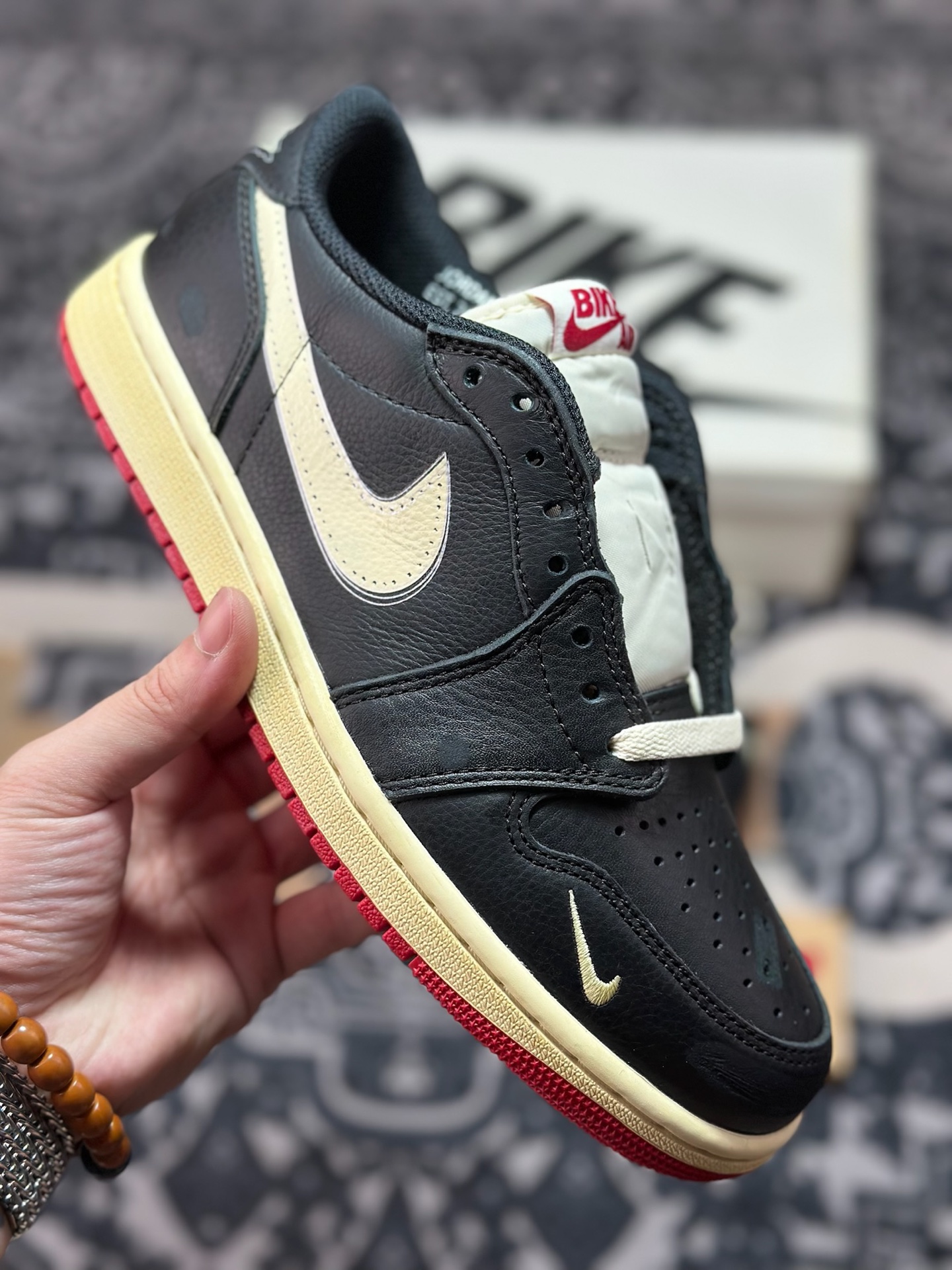 优选 原装级别 纯原 Nigel Sylvester x Jordan Air Jordan 1 Low OG Nitro ”Better With Time” 联名款 低帮休闲板鞋 IB8958-001