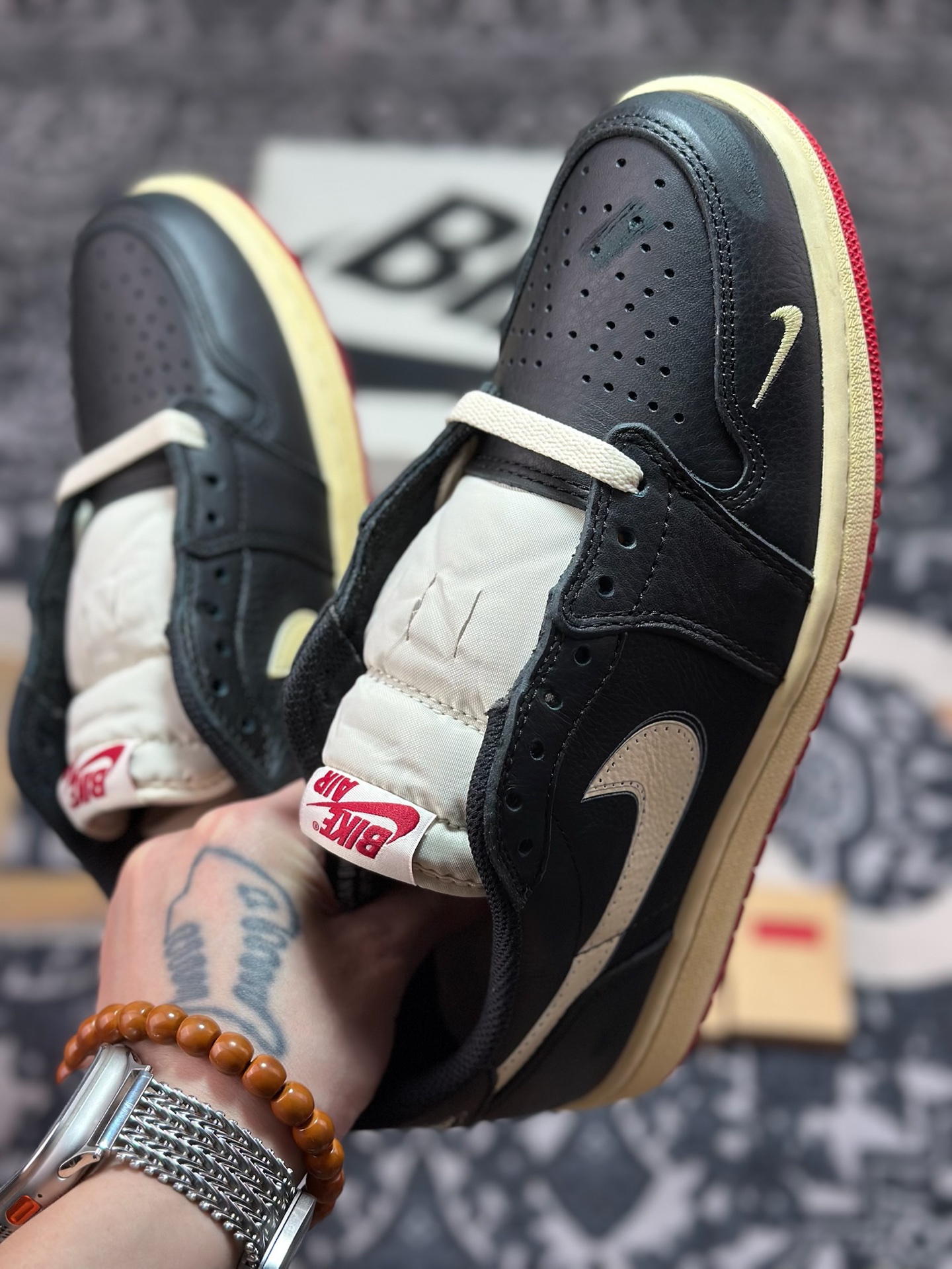 优选 原装级别 纯原 Nigel Sylvester x Jordan Air Jordan 1 Low OG Nitro ”Better With Time” 联名款 低帮休闲板鞋 IB8958-001