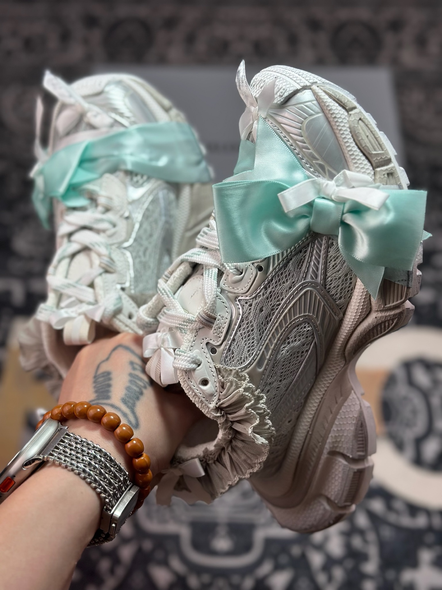 D2480 优选 原装级别 Balenciaga 巴黎世家 3XL Denim 复古老爹鞋