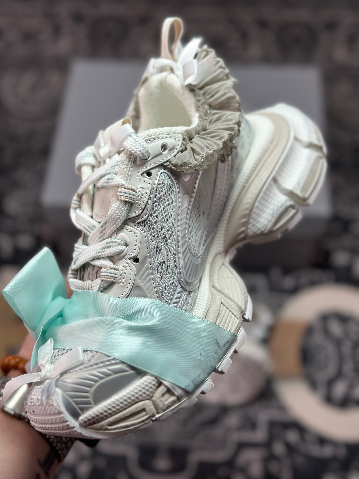 D2480 优选 原装级别 Balenciaga 巴黎世家 3XL Denim 复古老爹鞋