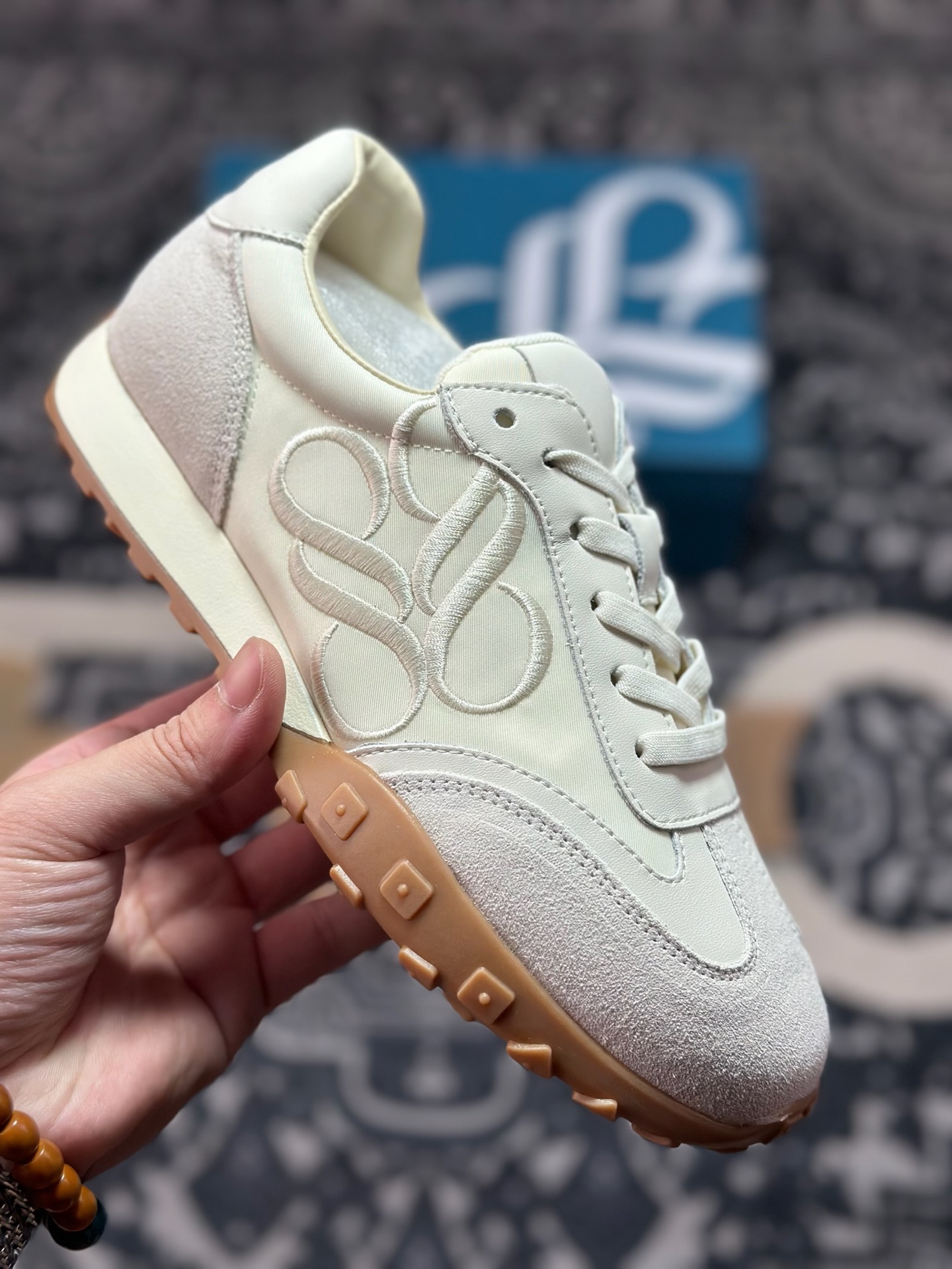 A9220 joypeace 小彩蛋 city walk选手 时尚单品 精美花纹刺绣 防滑棋盘厚底 德训鞋 阿甘鞋低帮生活休闲鞋