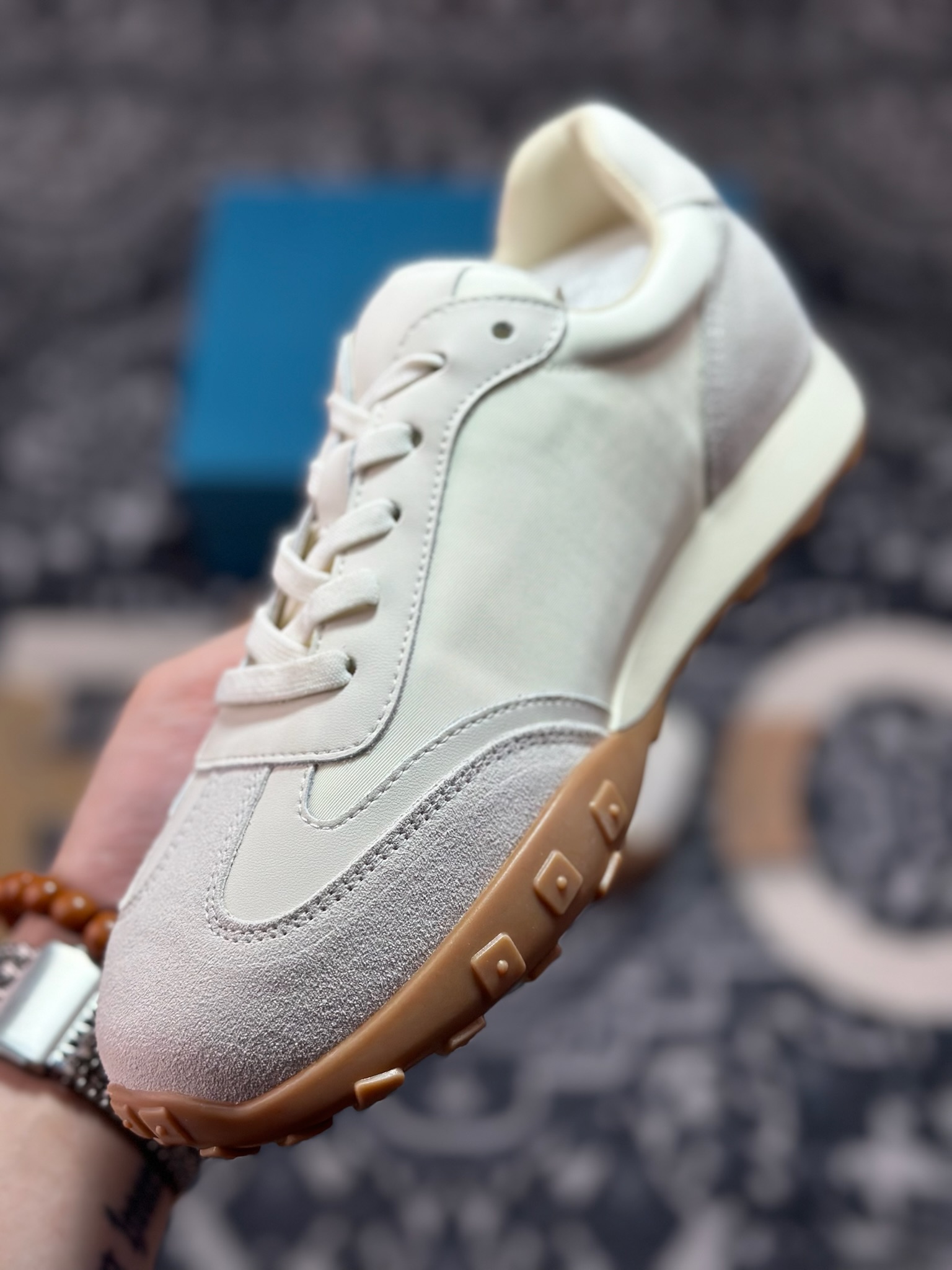 A9220 joypeace 小彩蛋 city walk选手 时尚单品 精美花纹刺绣 防滑棋盘厚底 德训鞋 阿甘鞋低帮生活休闲鞋