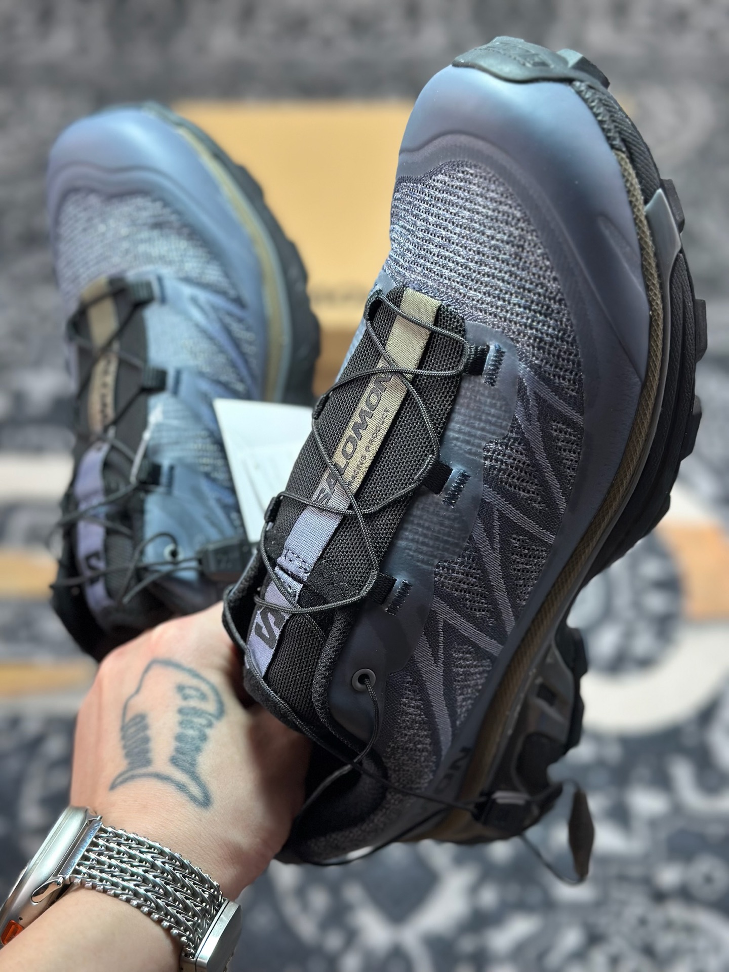 C2350 优选 原装级别 绿X版 XT-6 复古潮流户外机能登山 深夜蓝配色 478739