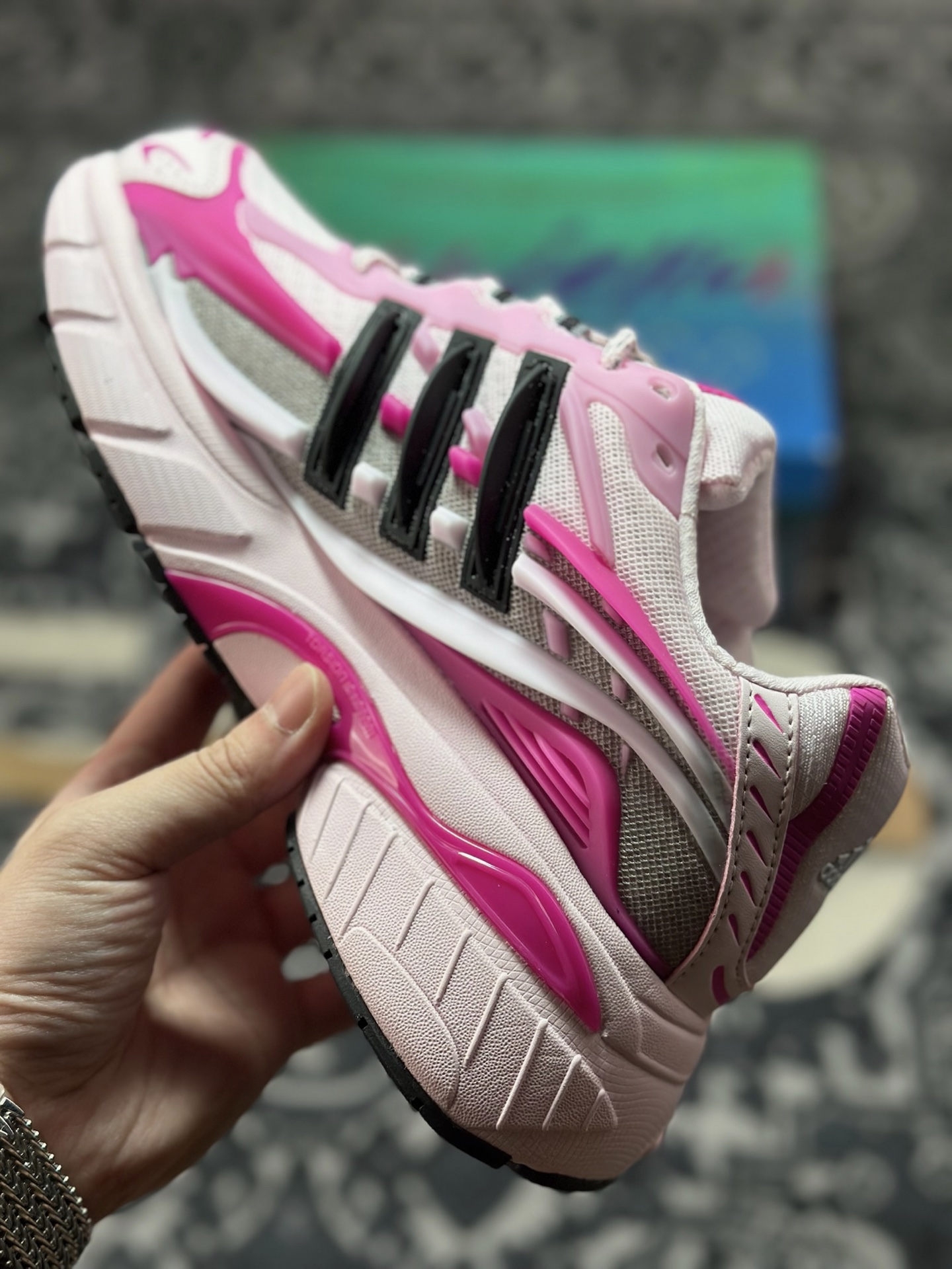 B7300 原装级别 外贸爆款 Pharrell x AD Adistar Jellyfish 联名款低帮复古风老爹鞋 JP9273