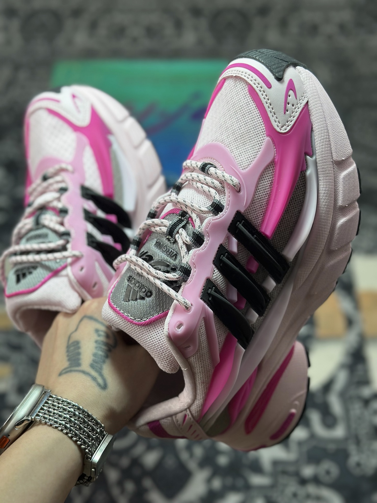 B7300 原装级别 外贸爆款 Pharrell x AD Adistar Jellyfish 联名款低帮复古风老爹鞋 JP9273