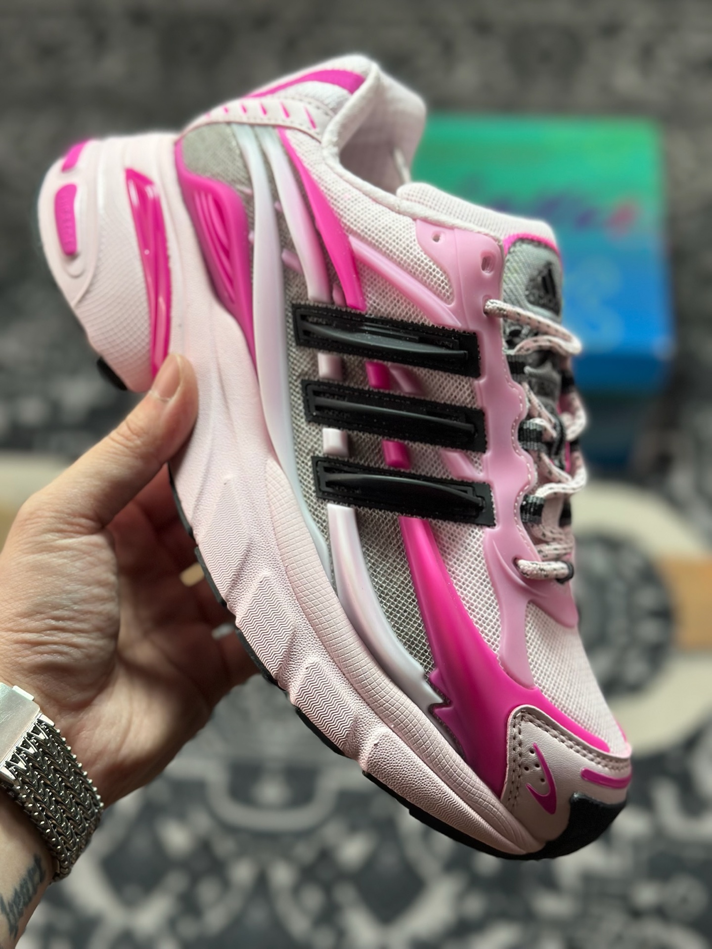 B7300 原装级别 外贸爆款 Pharrell x AD Adistar Jellyfish 联名款低帮复古风老爹鞋 JP9273