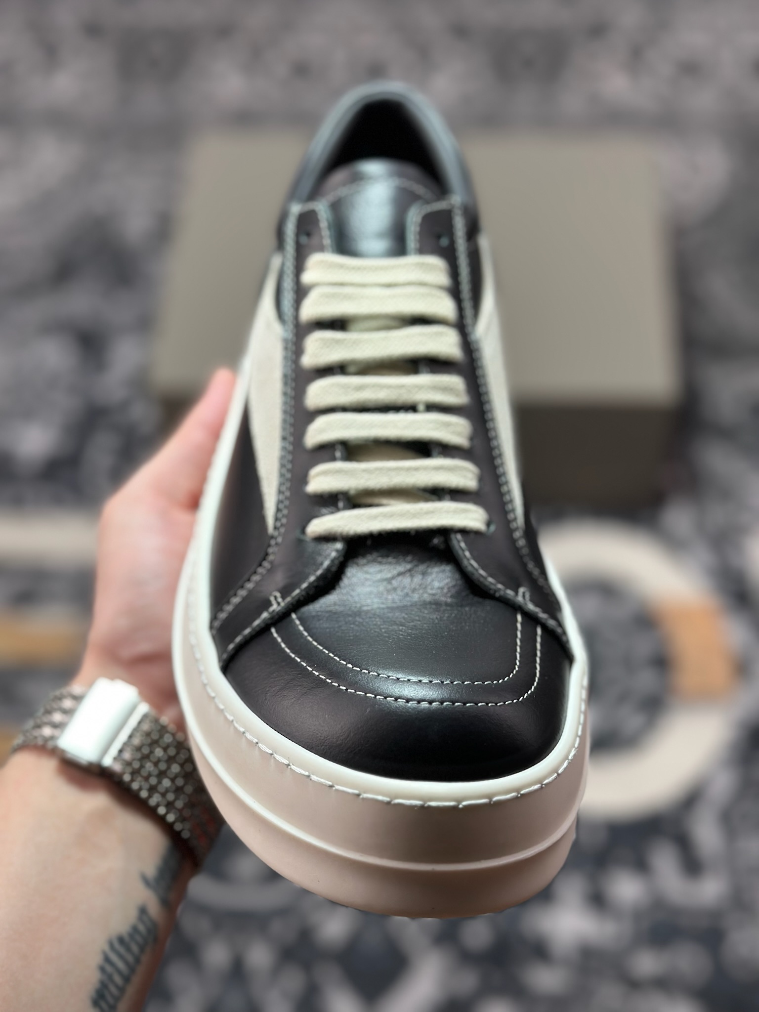 D0450 优选 原装级别 市售最高版 New Star # Rickowens 瑞克 欧文斯 侵权 低帮高街休闲板鞋