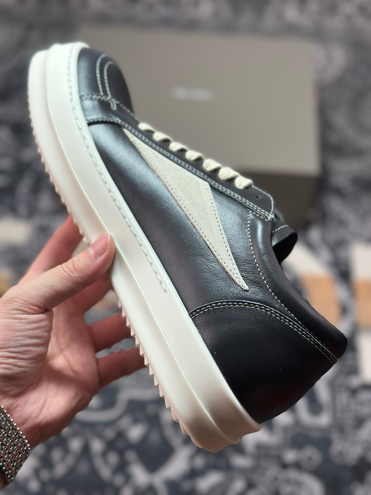 D0450 优选 原装级别 市售最高版 New Star # Rickowens 瑞克 欧文斯 侵权 低帮高街休闲板鞋