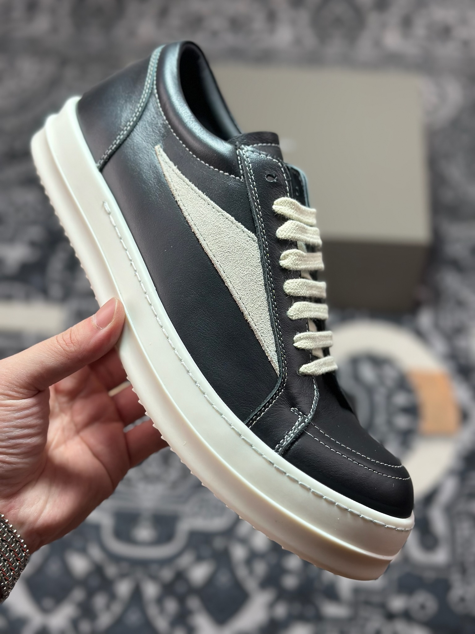 D0450 优选 原装级别 市售最高版 New Star # Rickowens 瑞克 欧文斯 侵权 低帮高街休闲板鞋