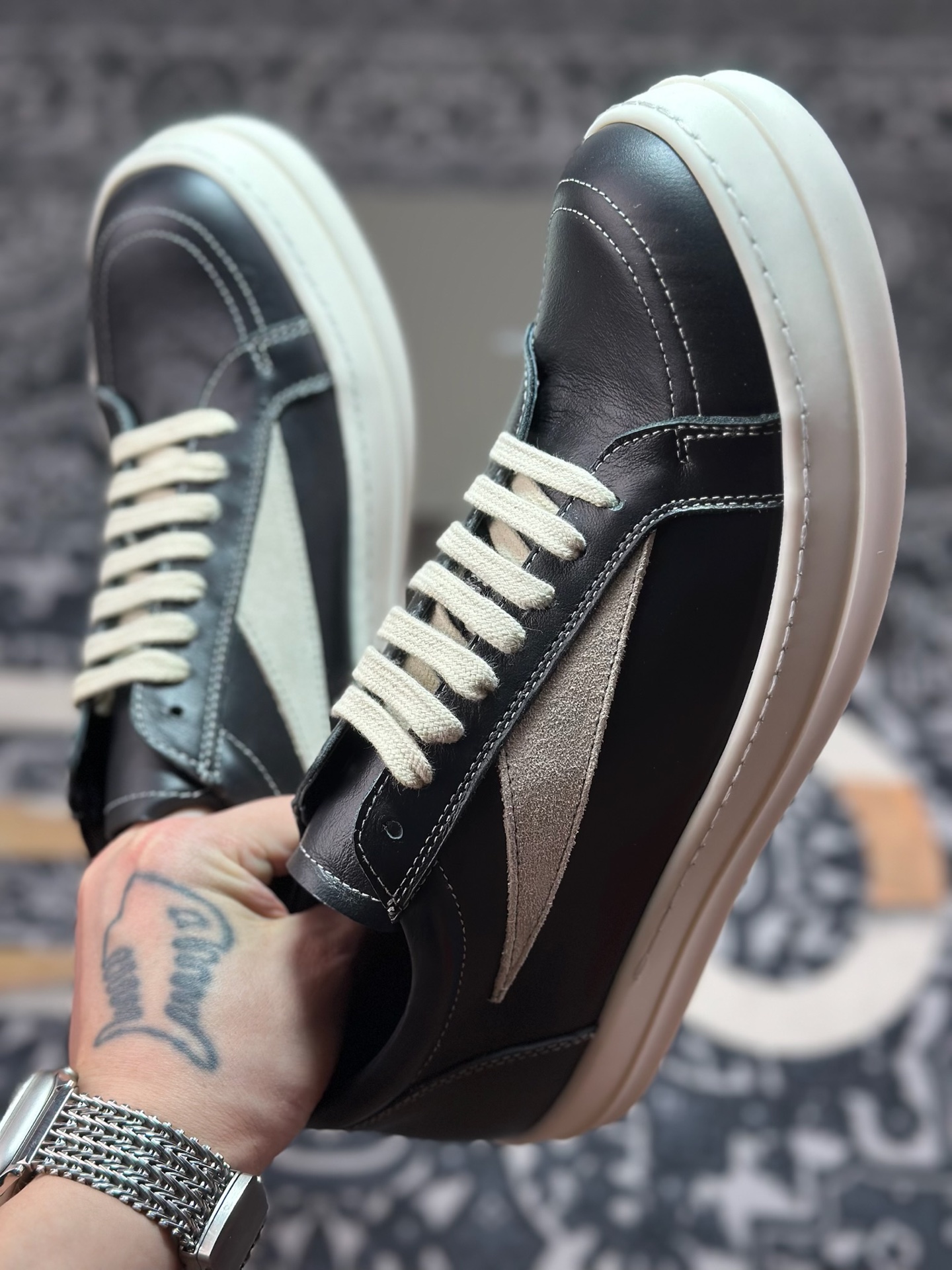 D0450 优选 原装级别 市售最高版 New Star # Rickowens 瑞克 欧文斯 侵权 低帮高街休闲板鞋