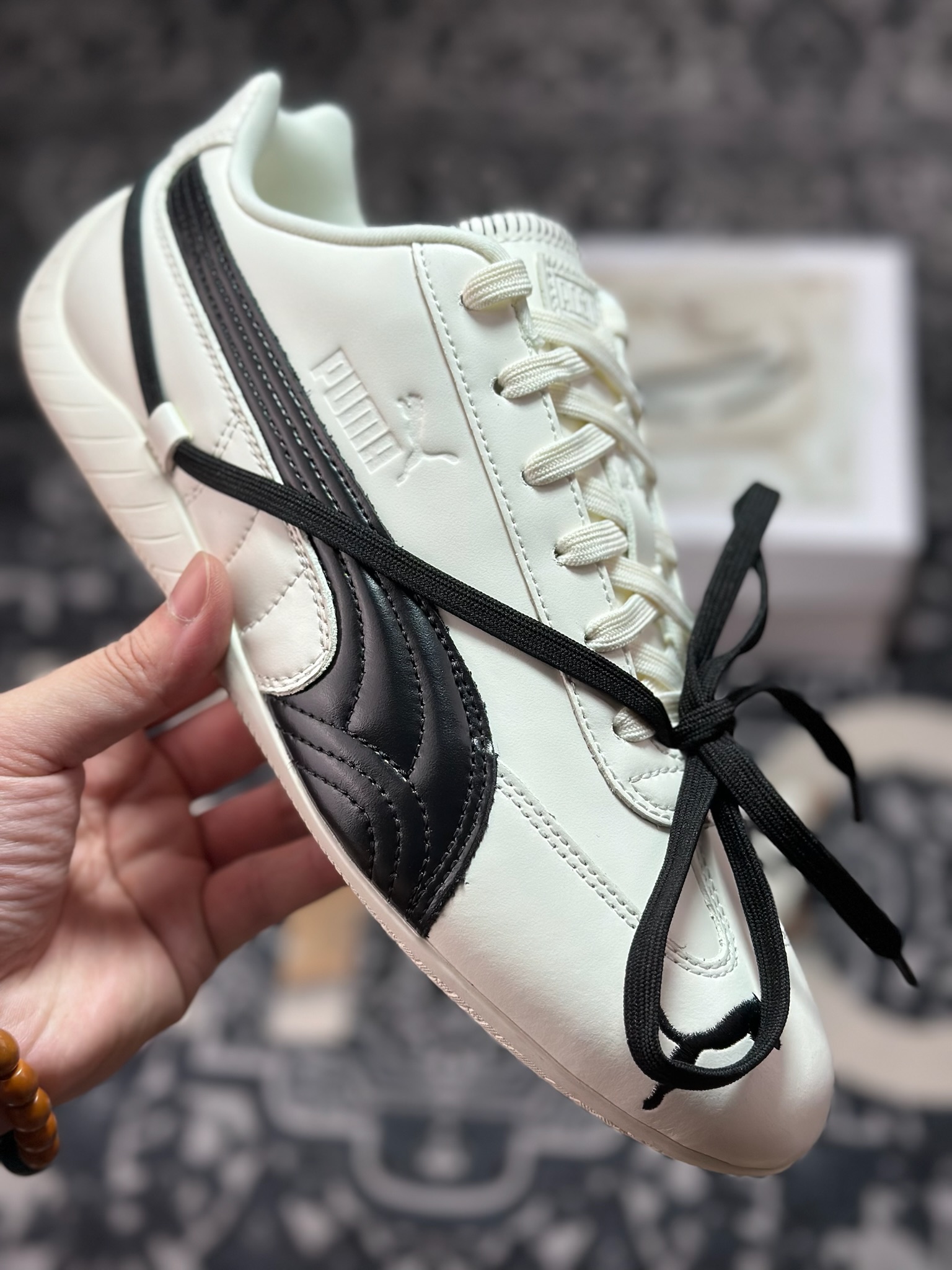 优选 原装级别 Rose x Puma Speedcat 联名款 极速赛车系列彪马低帮生活休闲鞋 404390-01