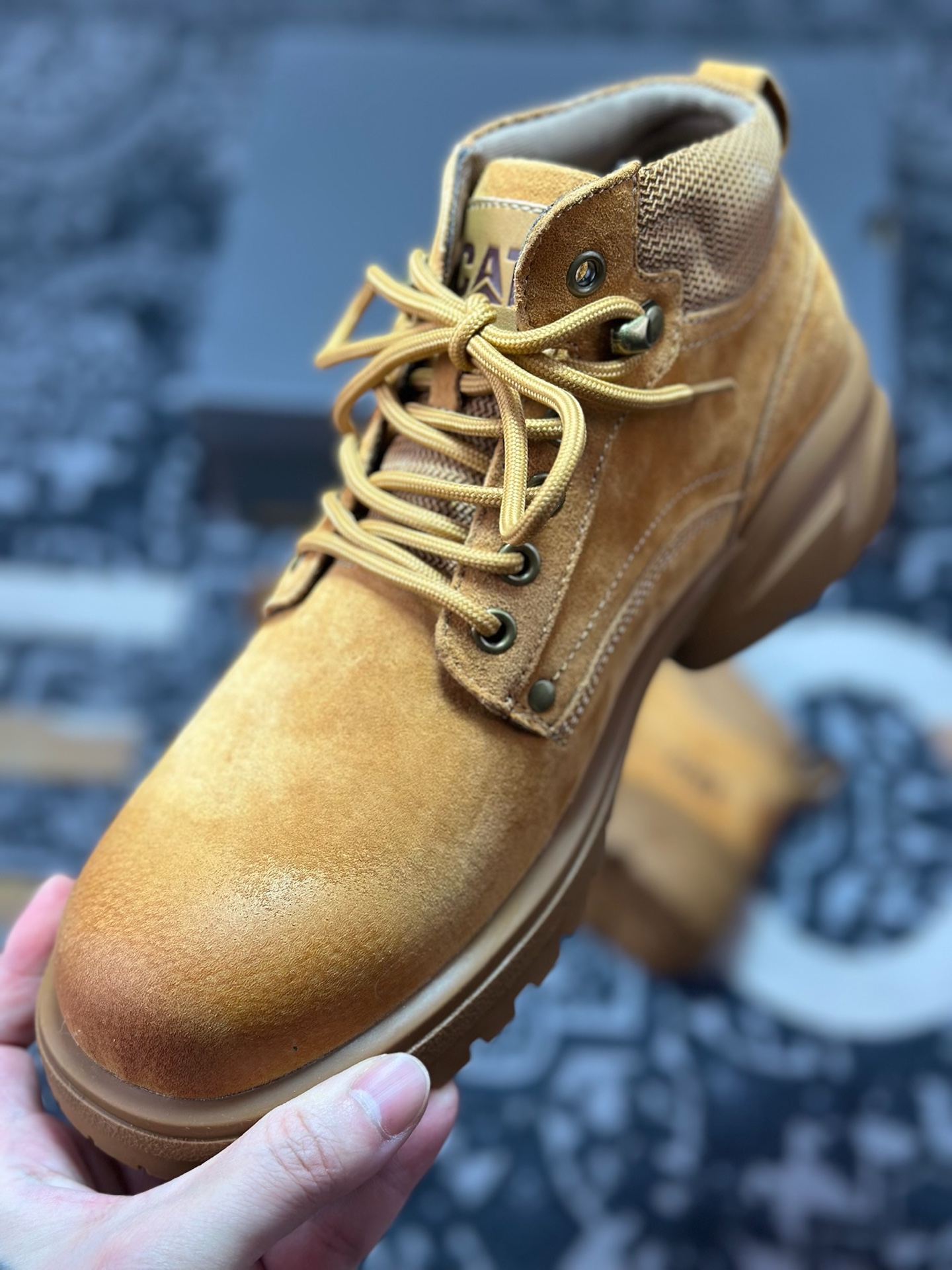 B3260 原装级别 新货#CAT卡特 硬汉推土机品牌经典百搭户外中帮休闲马丁靴系列