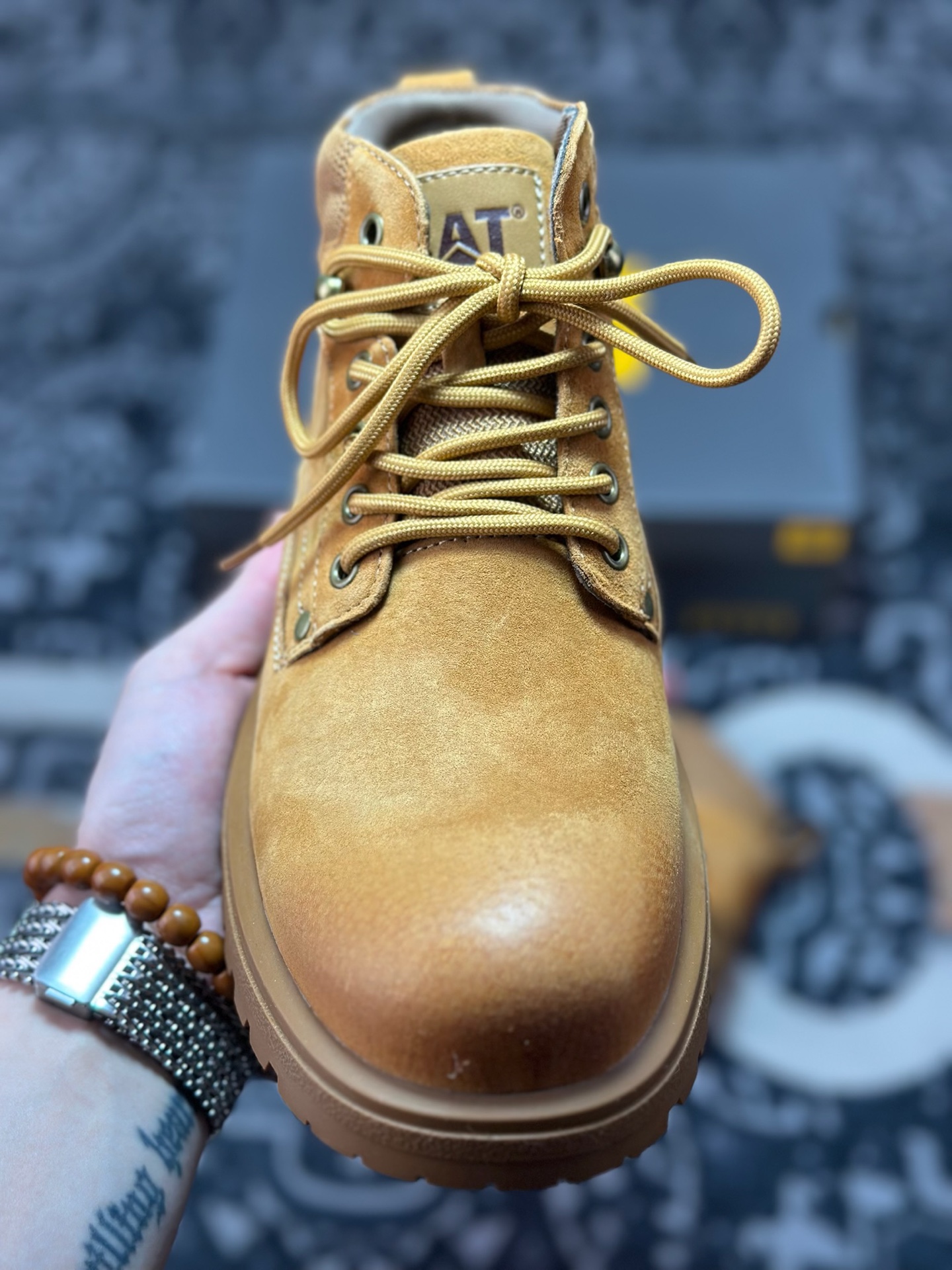 B3260 原装级别 新货#CAT卡特 硬汉推土机品牌经典百搭户外中帮休闲马丁靴系列