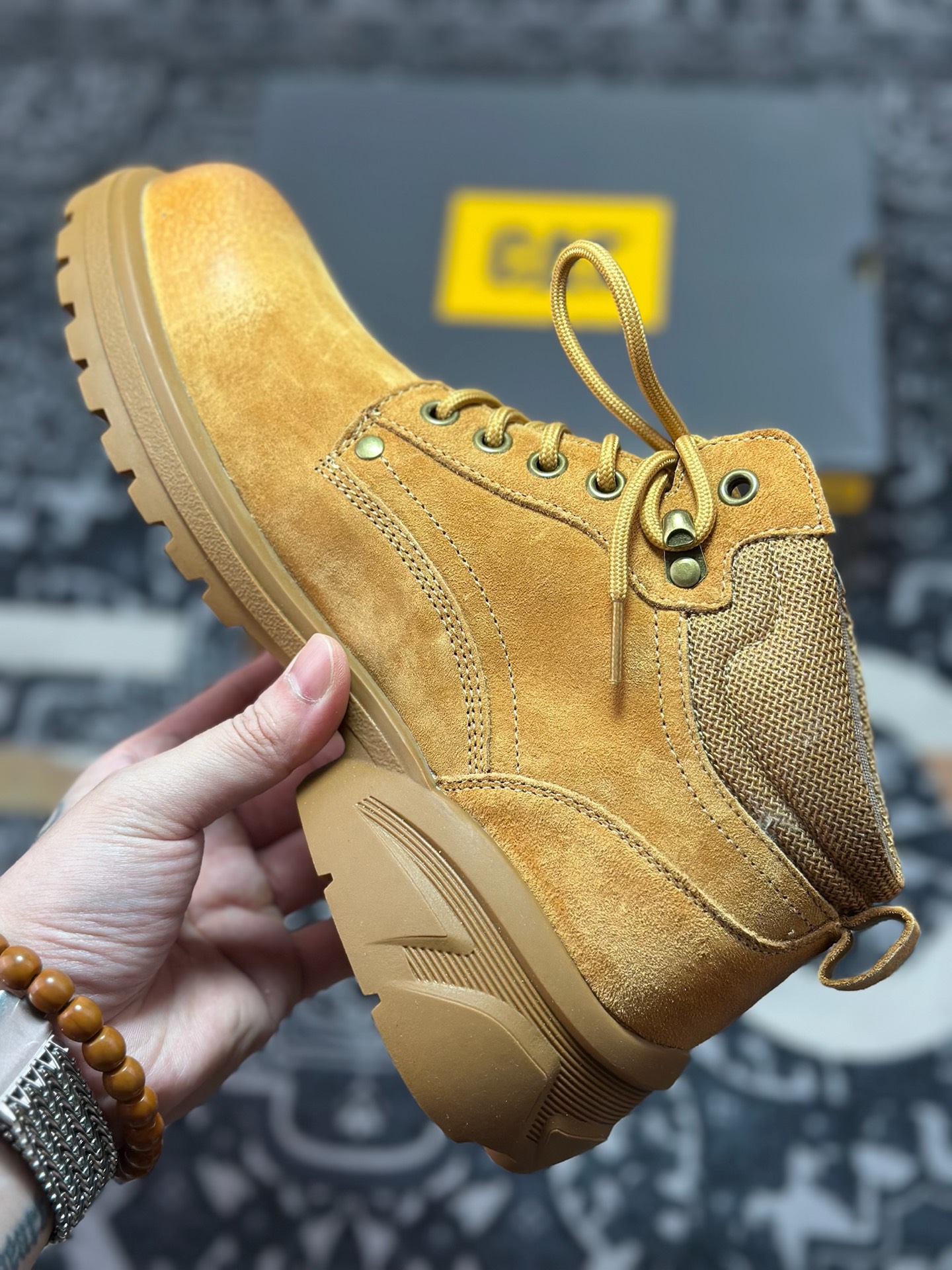 B3260 原装级别 新货#CAT卡特 硬汉推土机品牌经典百搭户外中帮休闲马丁靴系列