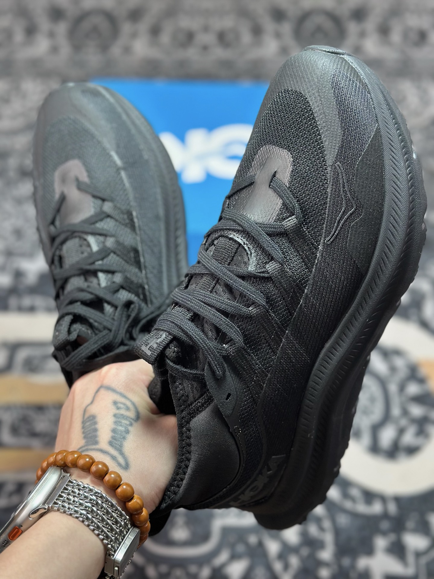 原装级别 HOKA M KAWANA MID 厚底轻量山地跑步鞋 1169270/BBNB