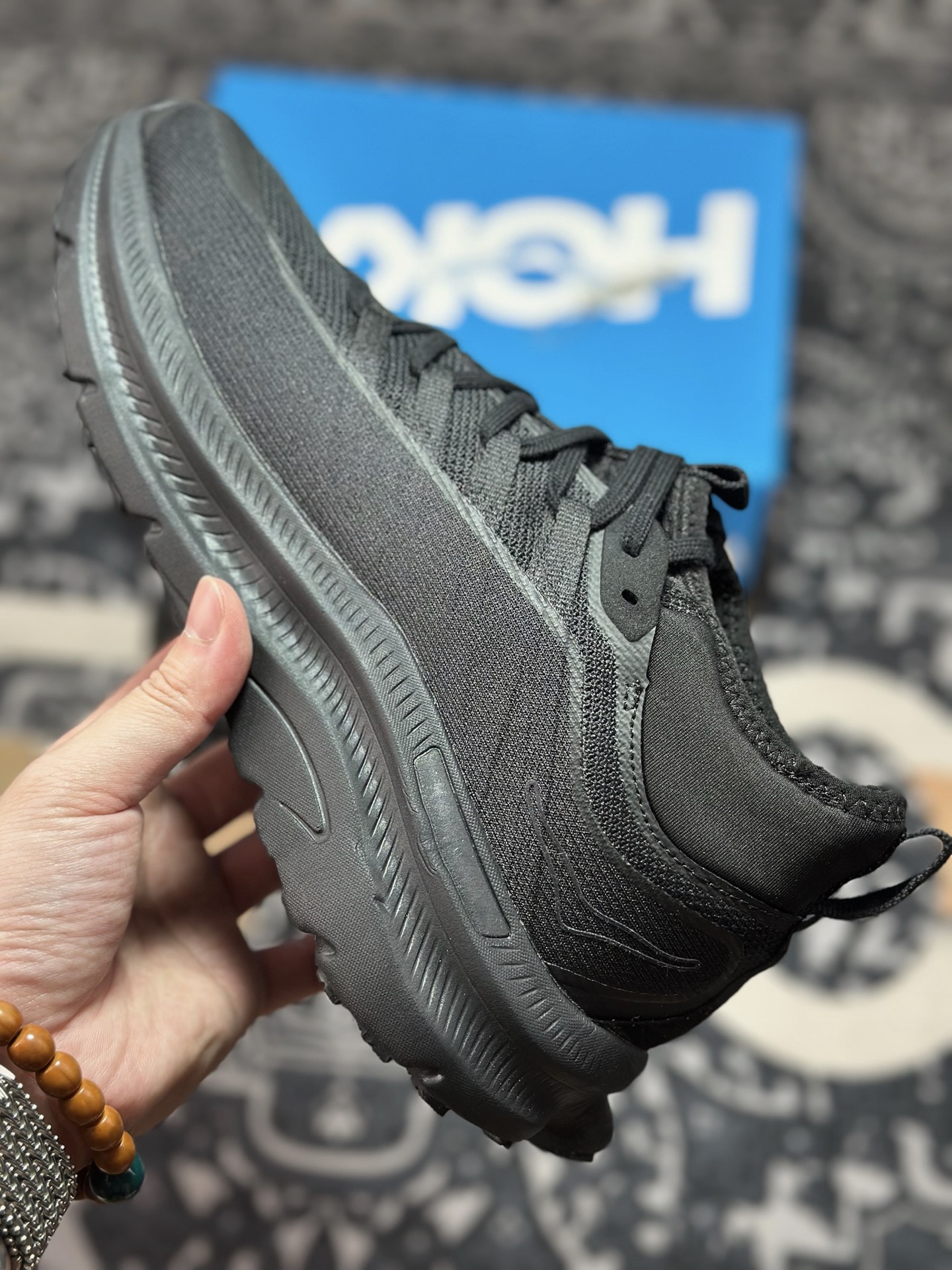 原装级别 HOKA M KAWANA MID 厚底轻量山地跑步鞋 1169270/BBNB