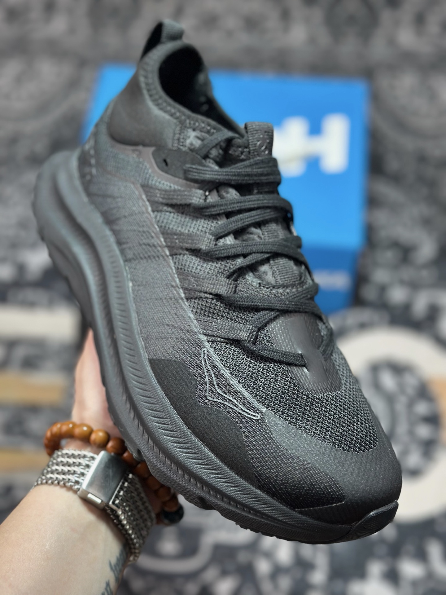 原装级别 HOKA M KAWANA MID 厚底轻量山地跑步鞋 1169270/BBNB