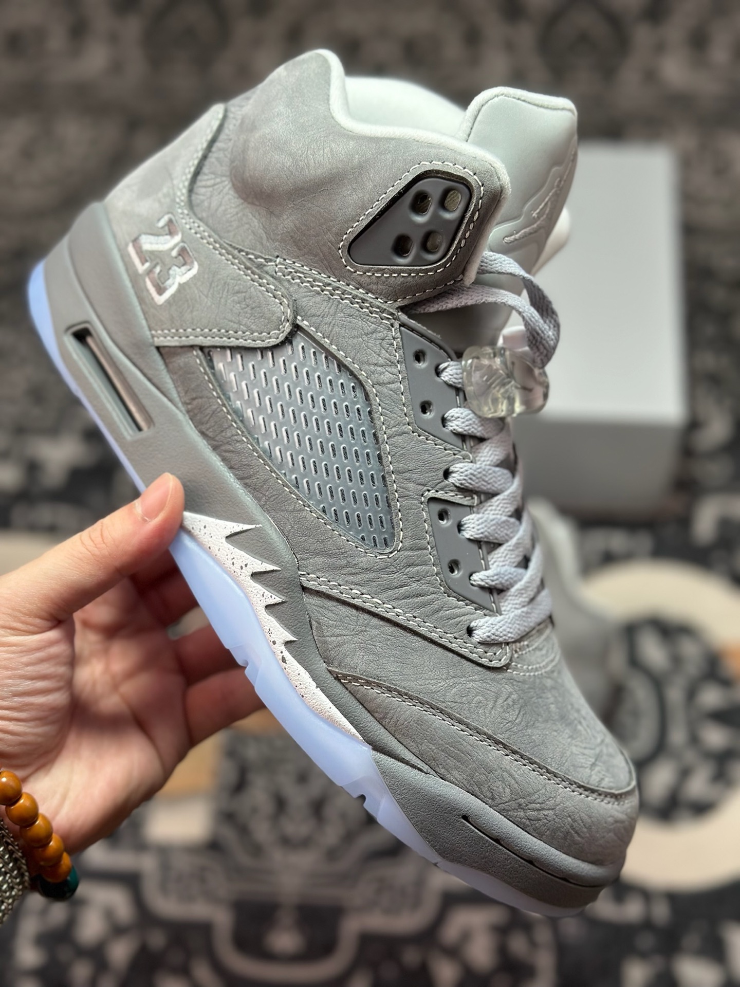 D0450 优选 原装级别 Air Jordan 5 ”Wolf Grey” AJ5 乔5狼灰 DD0587-002-Chinese UA Cheap High Quatity Brand Clothes Bags handbags Sneakers wholesale wholesaler seller from China Factory suppliers Fashion Clothing Shoes best Quality Beautiful Price D0450 优选 原装级别 Air Jordan 5 ”Wolf Grey” AJ5 乔5狼灰 DD0587-002