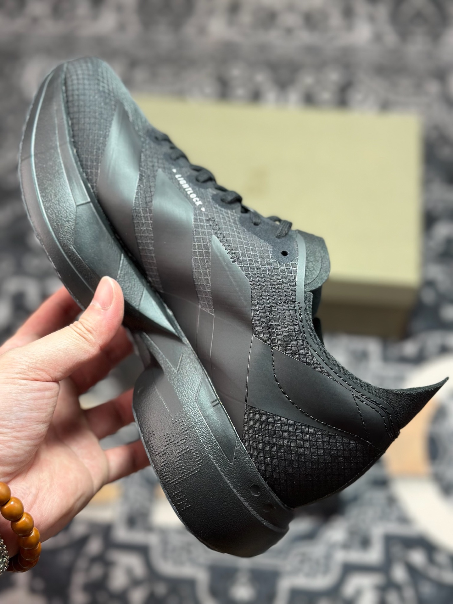 A8220 Adidas Y-3 Adizero Adios Pro Evo 4”Alumina Cinder”零度透气竞速休闲运动慢跑鞋“l联名黑白” JR6655