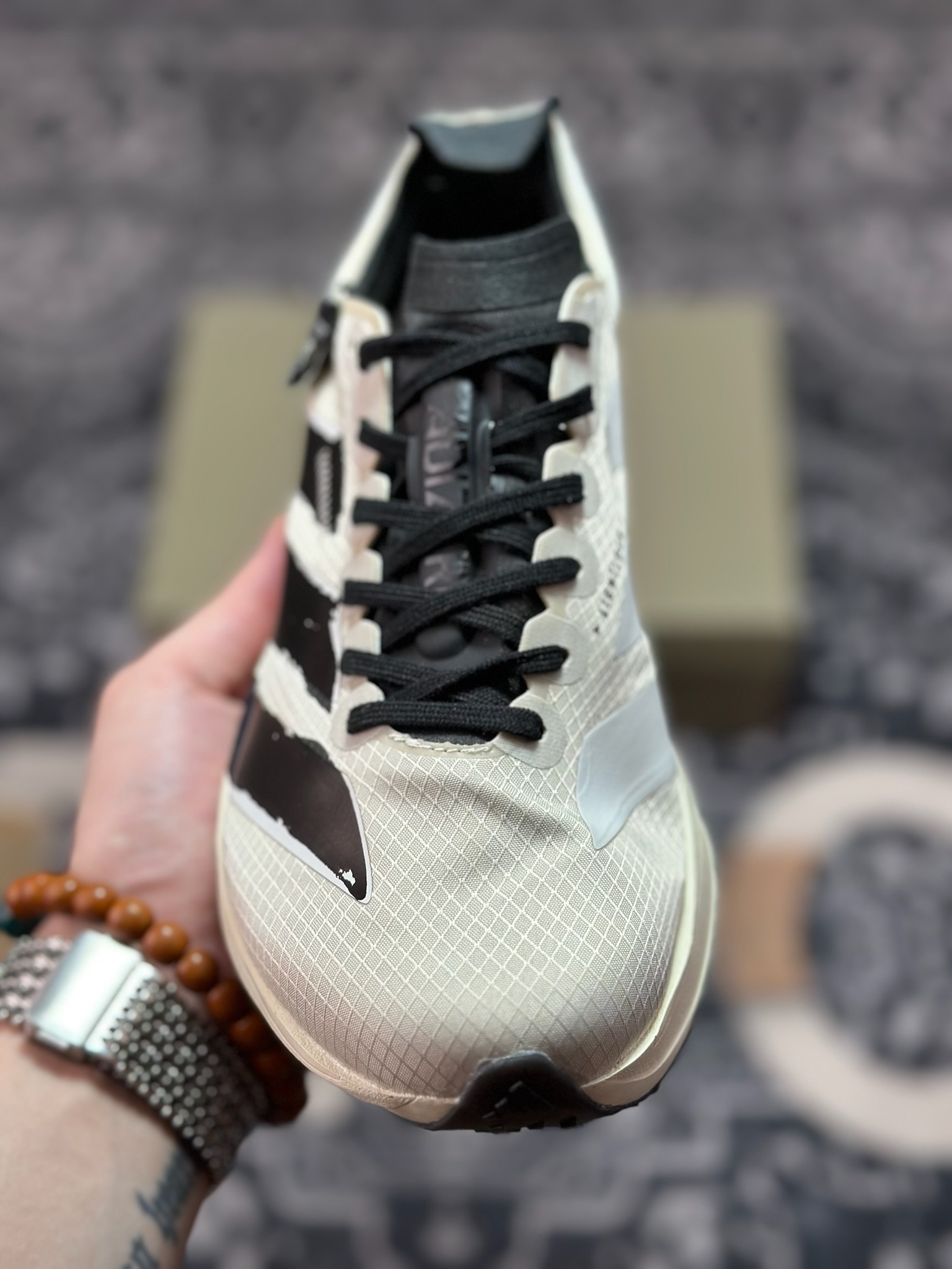 A8220 Adidas Y-3 Adizero Adios Pro Evo 4”Alumina Cinder”零度轻便透气竞速休闲运动慢跑鞋“l联名黑白” JR6656