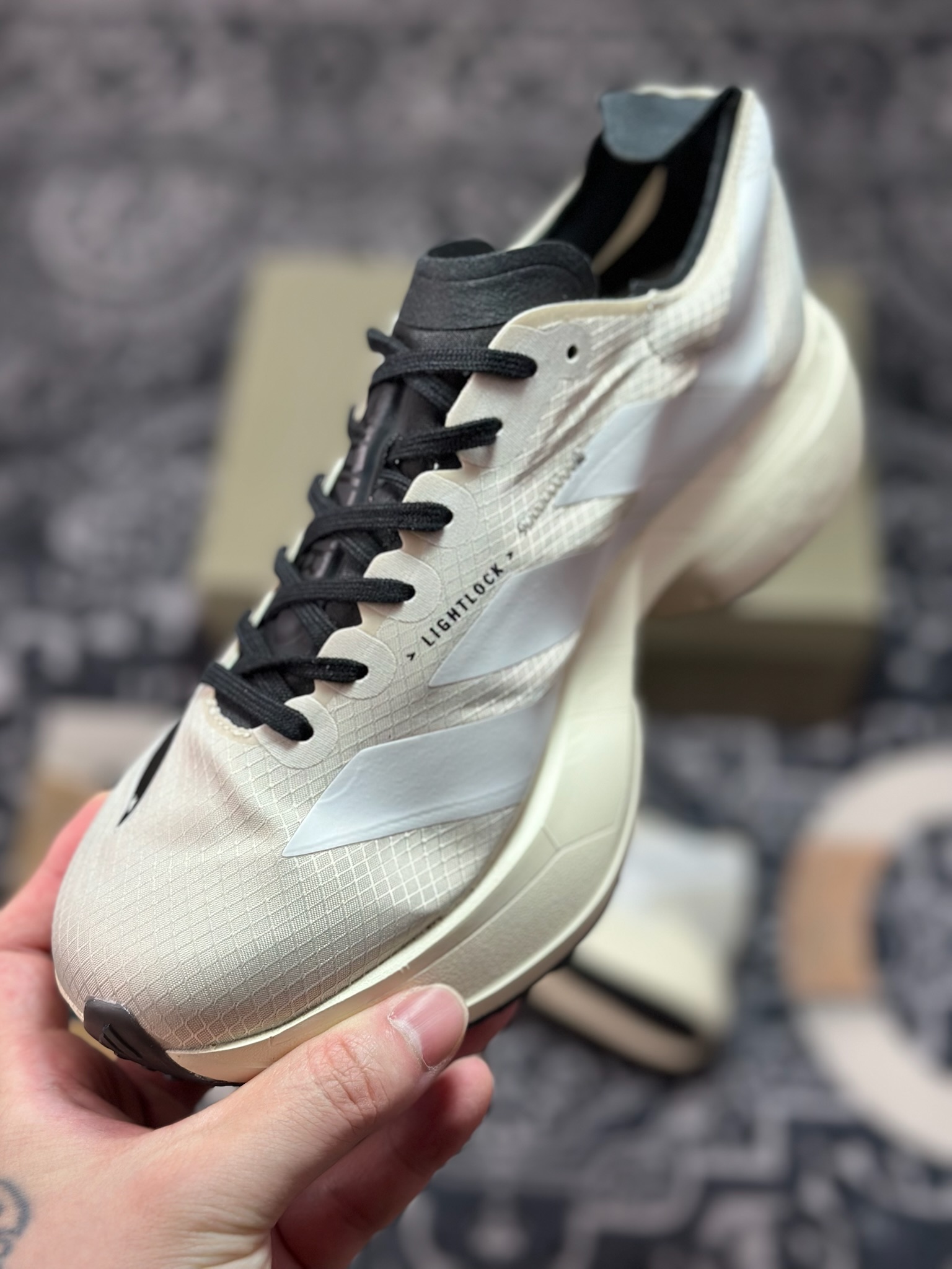 A8220 Adidas Y-3 Adizero Adios Pro Evo 4”Alumina Cinder”零度轻便透气竞速休闲运动慢跑鞋“l联名黑白” JR6656