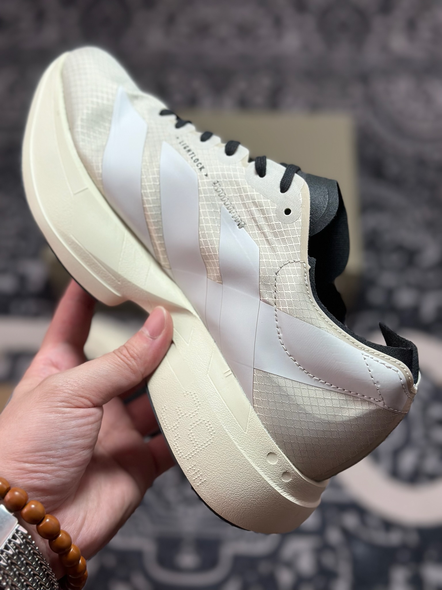 A8220 Adidas Y-3 Adizero Adios Pro Evo 4”Alumina Cinder”零度轻便透气竞速休闲运动慢跑鞋“l联名黑白” JR6656