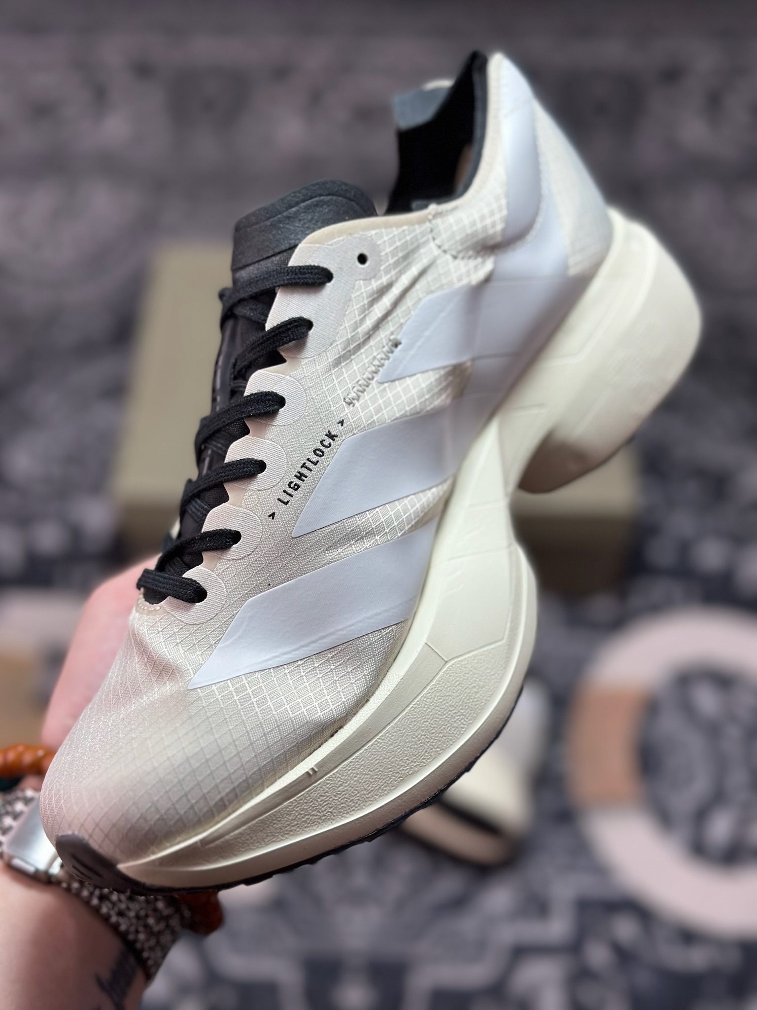 A8220 Adidas Y-3 Adizero Adios Pro Evo 4”Alumina Cinder”零度轻便透气竞速休闲运动慢跑鞋“l联名黑白” JR6656