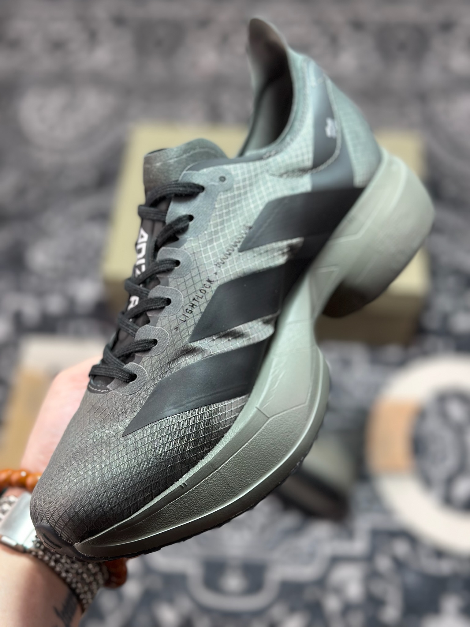 A8220 阿迪达斯Adidas Y-3 Adizero Adios Pro Evo 4”Alumina Cinder”零度低帮轻便透气竞速休闲运动慢跑鞋“l联名黑灰白” JS3155