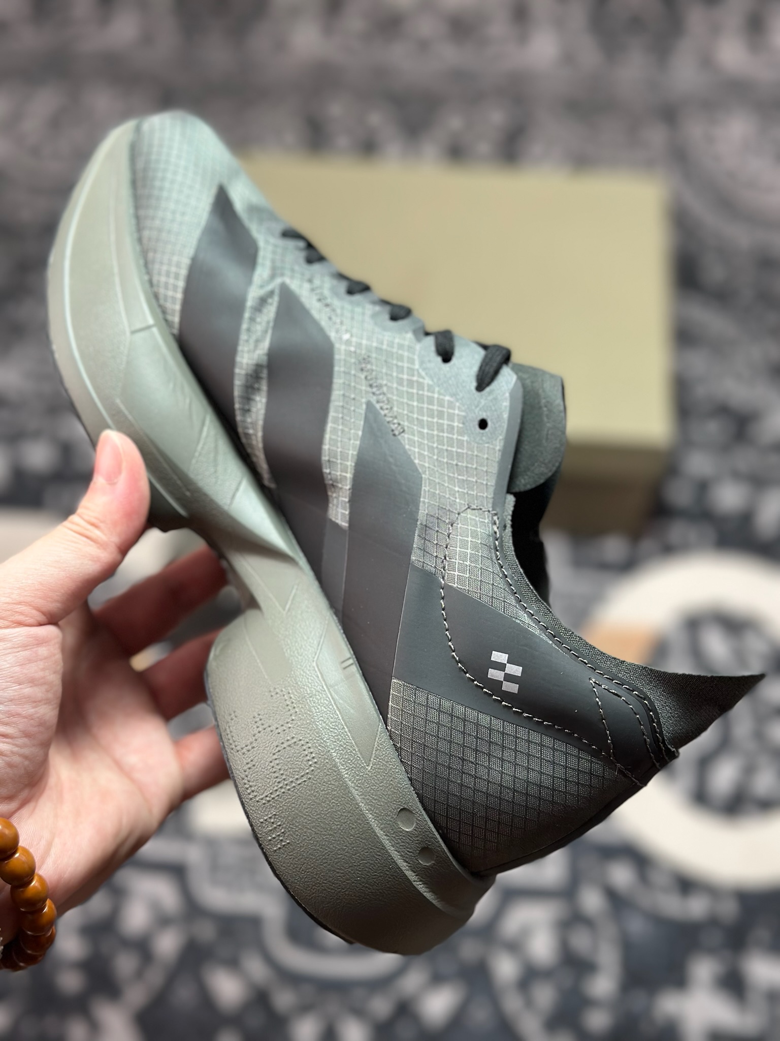 A8220 阿迪达斯Adidas Y-3 Adizero Adios Pro Evo 4”Alumina Cinder”零度低帮轻便透气竞速休闲运动慢跑鞋“l联名黑灰白” JS3155