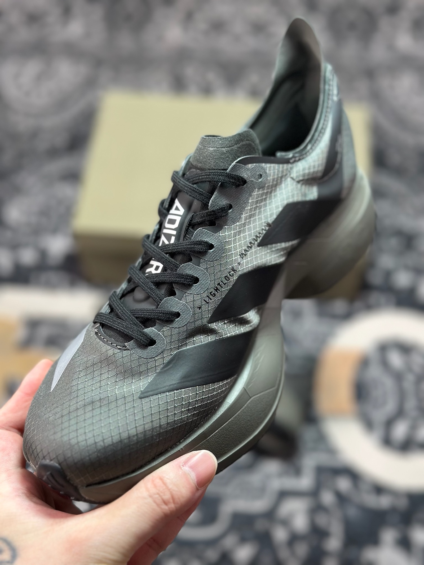 A8220 阿迪达斯Adidas Y-3 Adizero Adios Pro Evo 4”Alumina Cinder”零度低帮轻便透气竞速休闲运动慢跑鞋“l联名黑灰白” JS3155