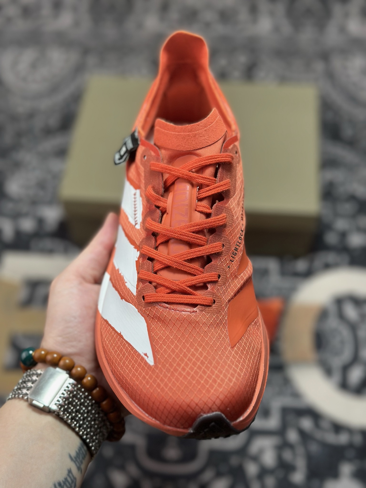 A8220 Adidas Y-3 Adizero Adios Pro Evo 4”Alumina Cinder”零度平安进化版4系列低帮跑鞋“l联名红白”JR6657