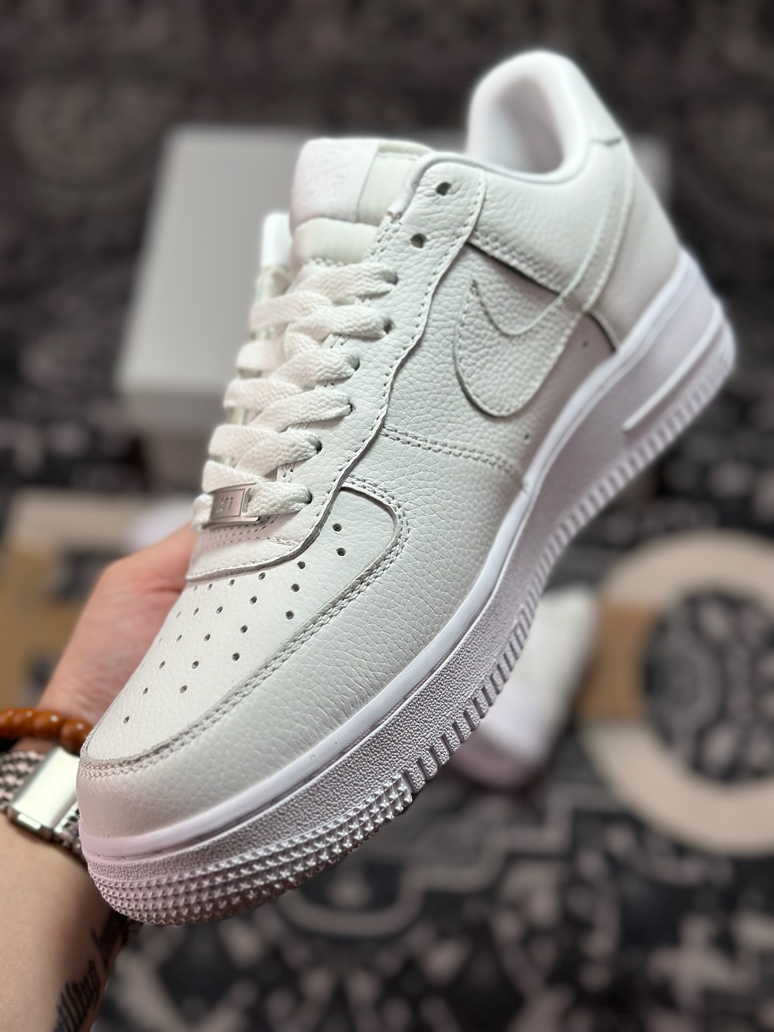 C1350 优选 原装级别 CPFM x NK Air Force 1 07 Low 空军一号系列低帮经典百搭休闲运动板鞋“联名放大补丁字母” DD7050-100