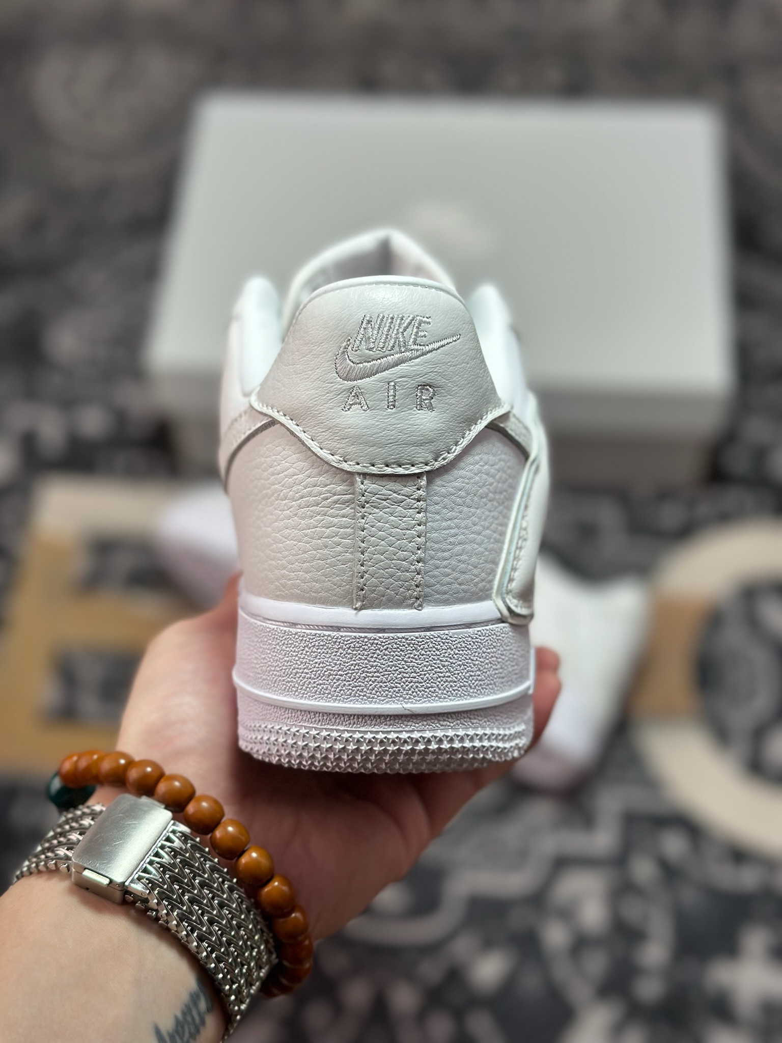 C1350 优选 原装级别 CPFM x NK Air Force 1 07 Low 空军一号系列低帮经典百搭休闲运动板鞋“联名放大补丁字母” DD7050-100