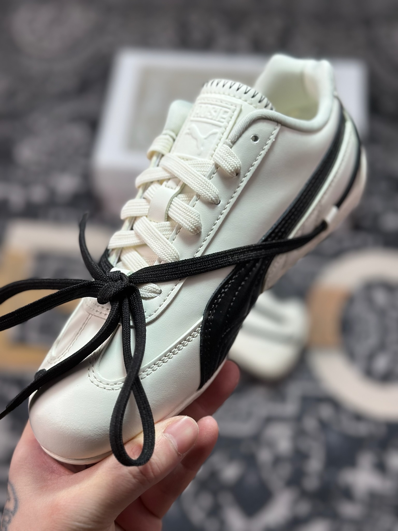 B0240 原装级别Rose x PUMA彪马 Speedcat 系列 联名款 赛车 德训双鞋带 绑带休闲运动低帮板鞋 404390-01