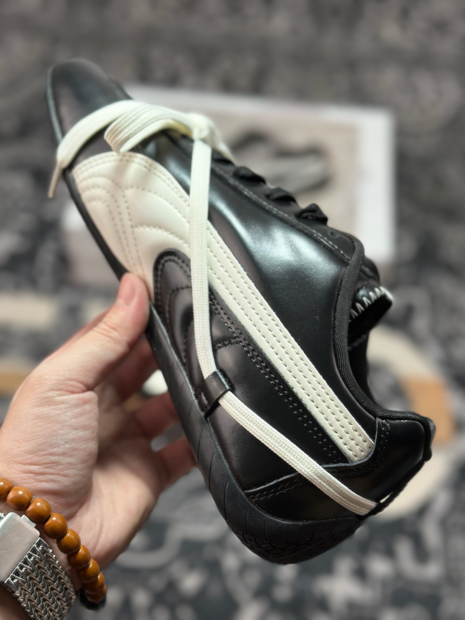 B0240 原装级别Rose x PUMA彪马 Speedcat 系列 联名款 赛车 德训双鞋带 绑带休闲运动低帮板鞋 404391-01