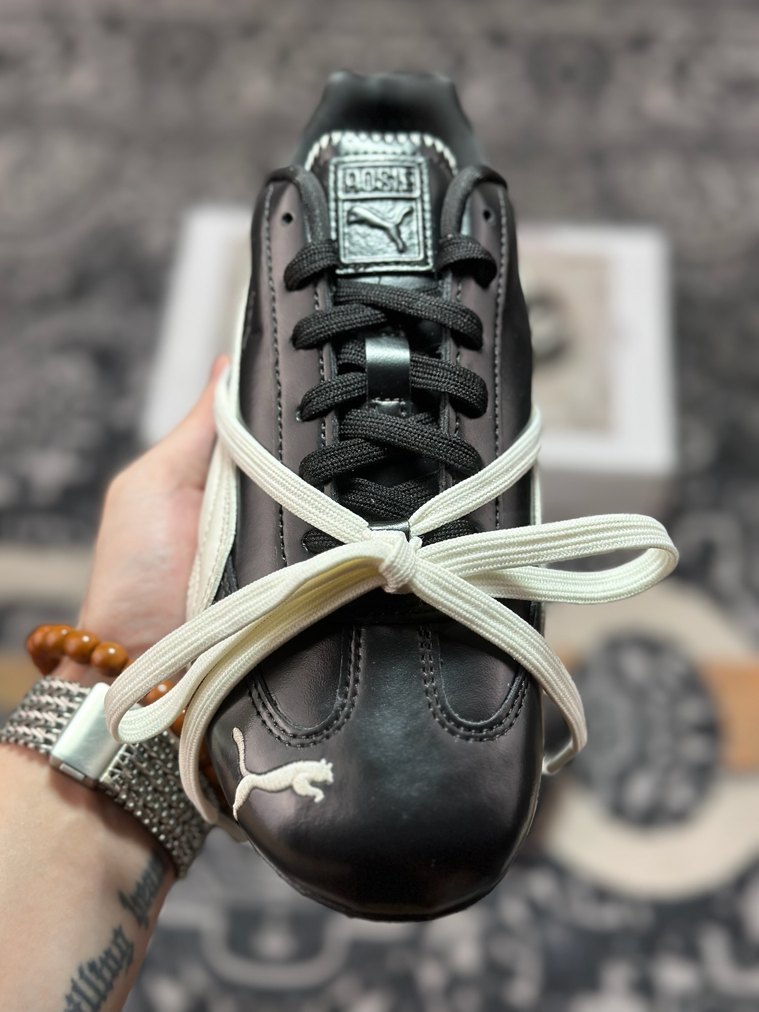 B0240 原装级别Rose x PUMA彪马 Speedcat 系列 联名款 赛车 德训双鞋带 绑带休闲运动低帮板鞋 404391-01