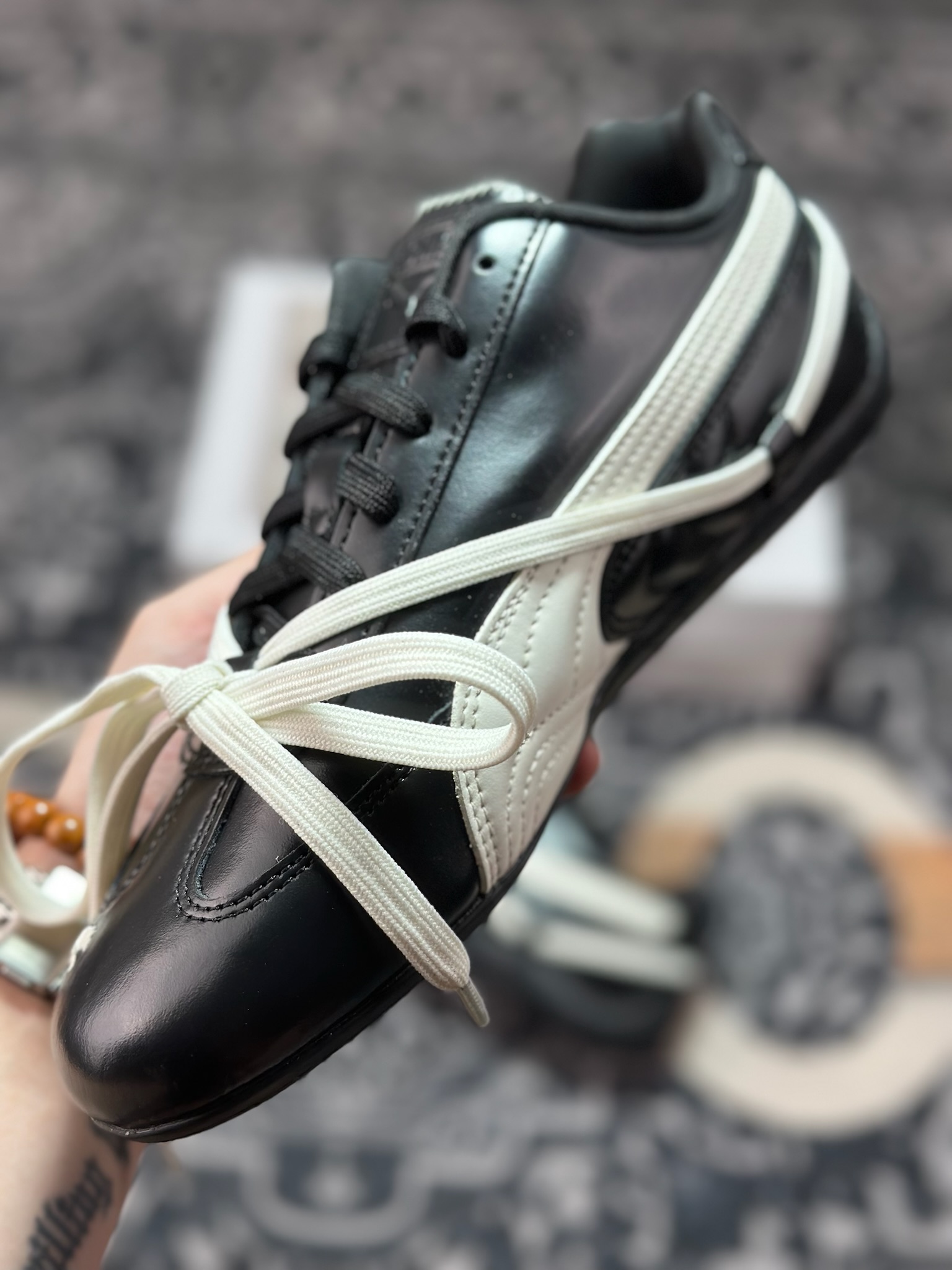 B0240 原装级别Rose x PUMA彪马 Speedcat 系列 联名款 赛车 德训双鞋带 绑带休闲运动低帮板鞋 404391-01