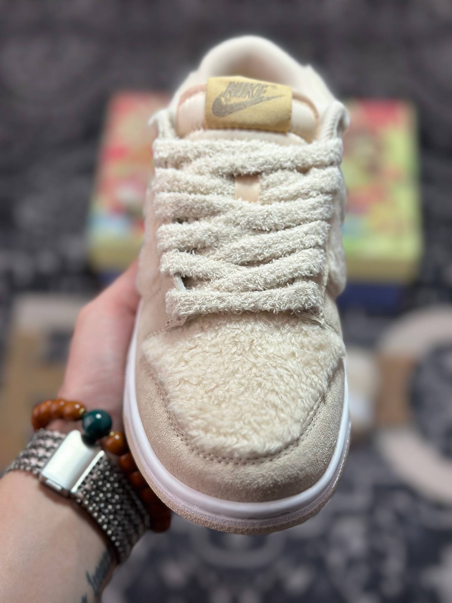 A9220 原厂级别 定制版 Labubu x NK Dunk Low 毛绒棕 创意联名定制配色