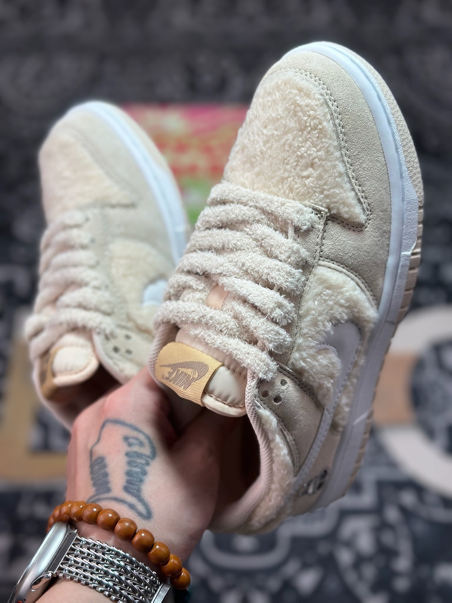 A9220 原厂级别 定制版 Labubu x NK Dunk Low 毛绒棕 创意联名定制配色