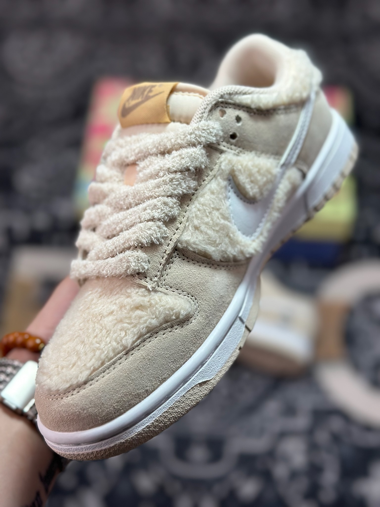 A9220 原厂级别 定制版 Labubu x NK Dunk Low 毛绒棕 创意联名定制配色