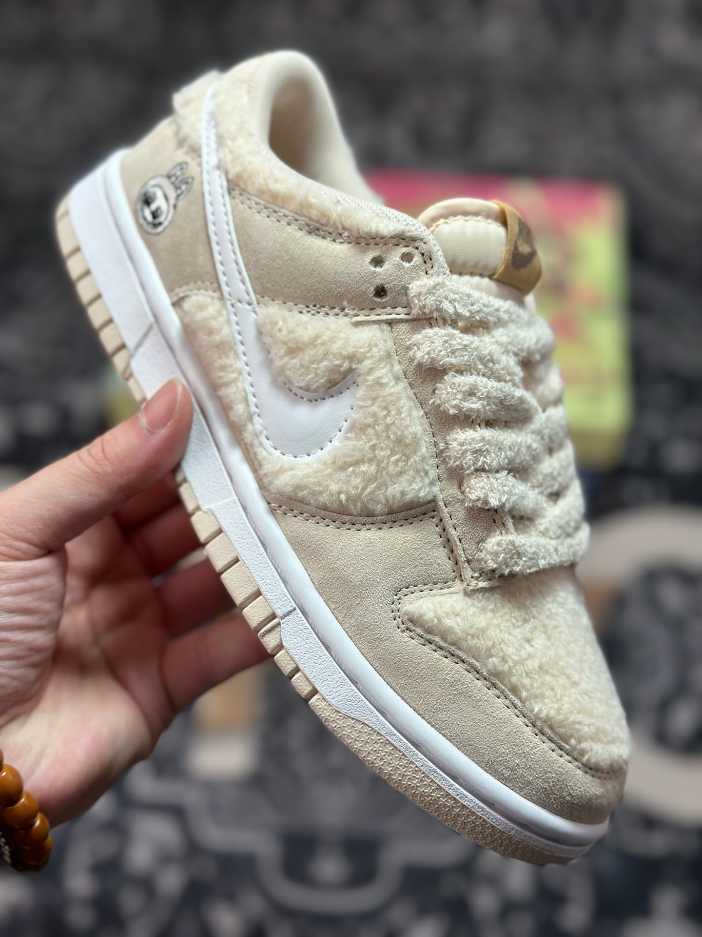 A9220 原厂级别 定制版 Labubu x NK Dunk Low 毛绒棕 创意联名定制配色