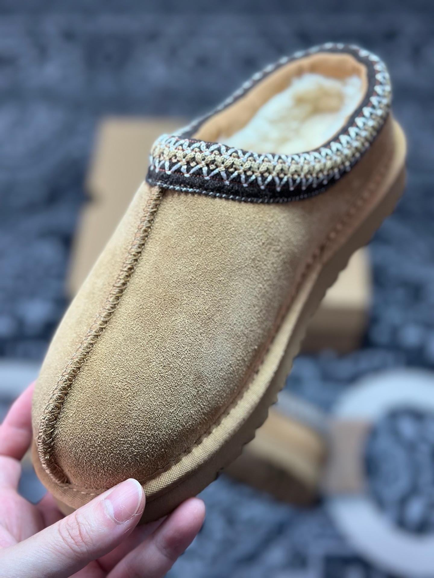 A5180 原厂级别 新货UGG Tasman 民族风半拖鞋