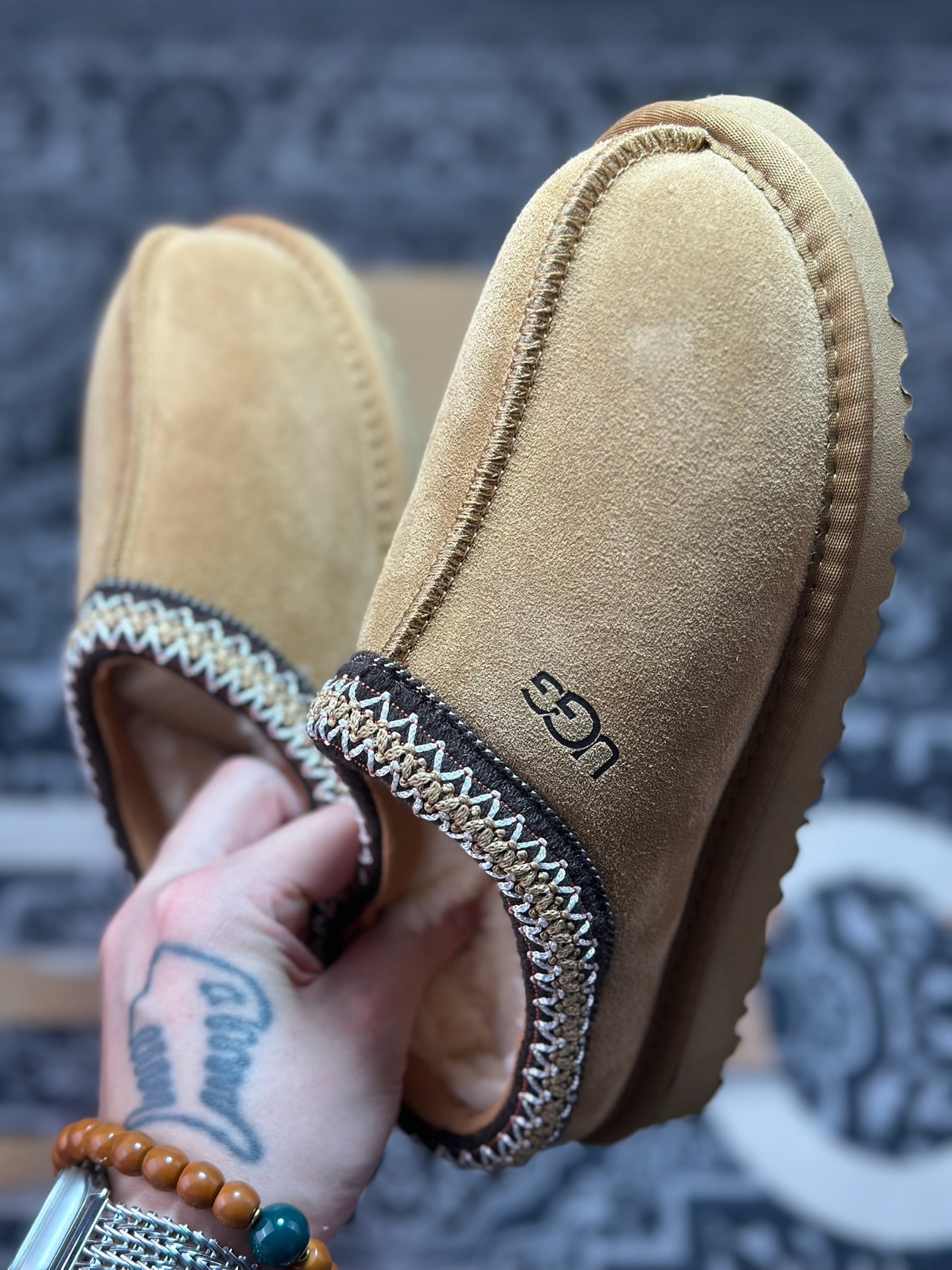 A5180 原厂级别 新货UGG Tasman 民族风半拖鞋