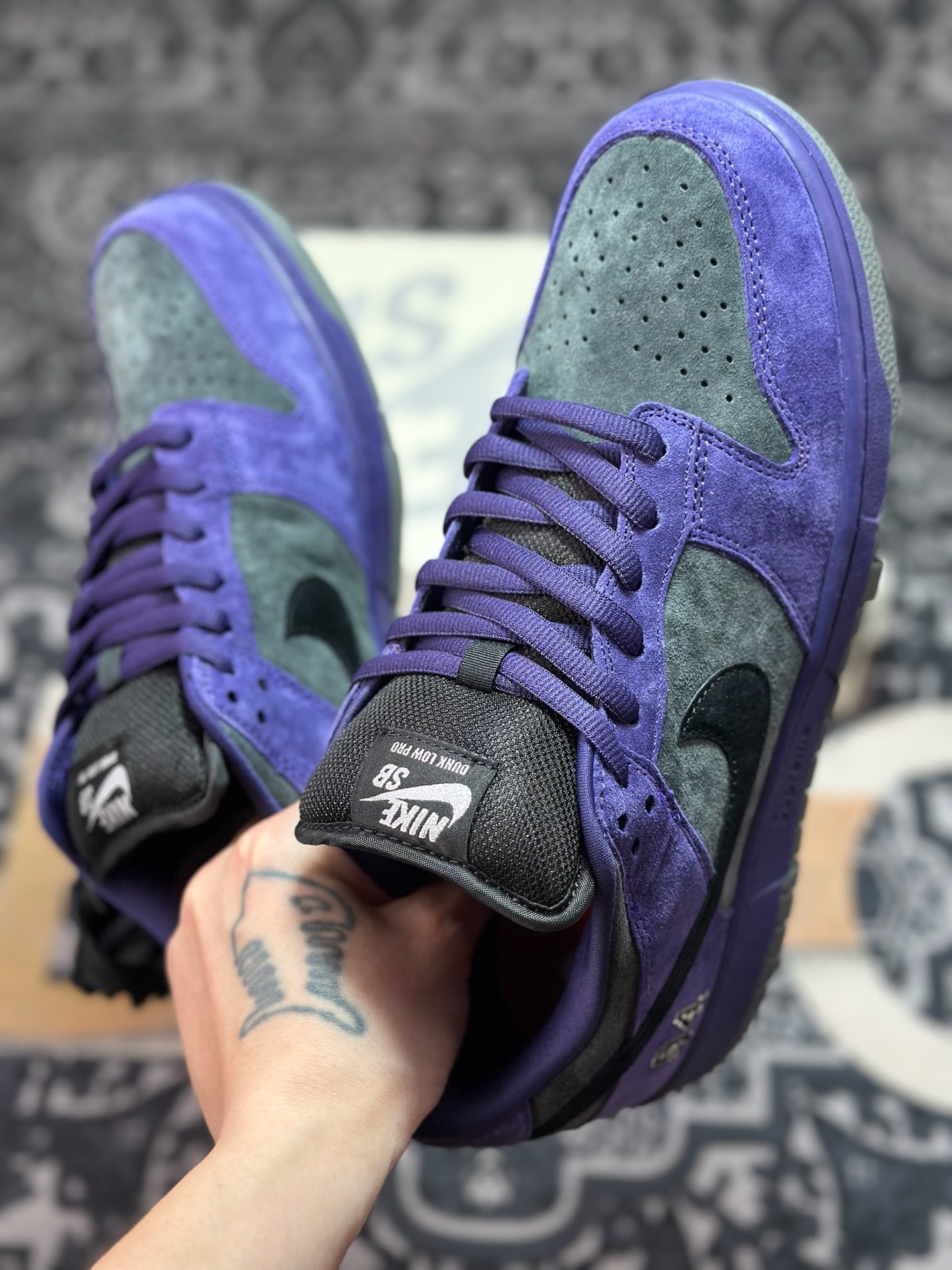 B9320 优选 原装级别 Supreme x NK Dunk Low SUP 联名款 低帮休闲滑板鞋 HQ8487-500